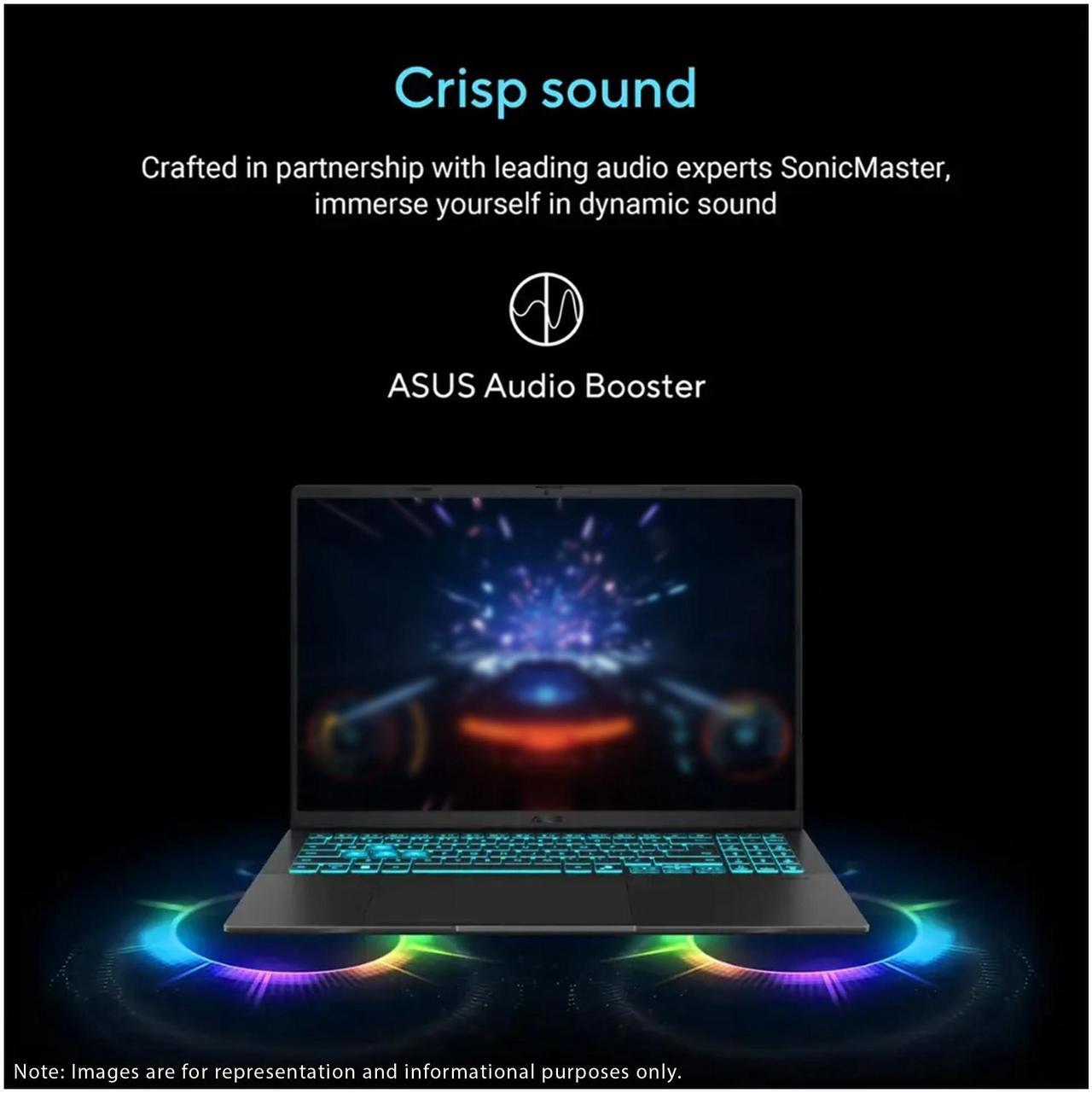 Alt view image 4 of 7 - ASUS V16 Gaming Laptop, Intel i7-240H, 64 GB DDR5 RAM, 2 TB PCIe SSD, 16" WUXGA (1920x1200) 144Hz Display, Nvidia G-Force RTX 3050, Backlit Keyboard, W11 Pro, Matte Black