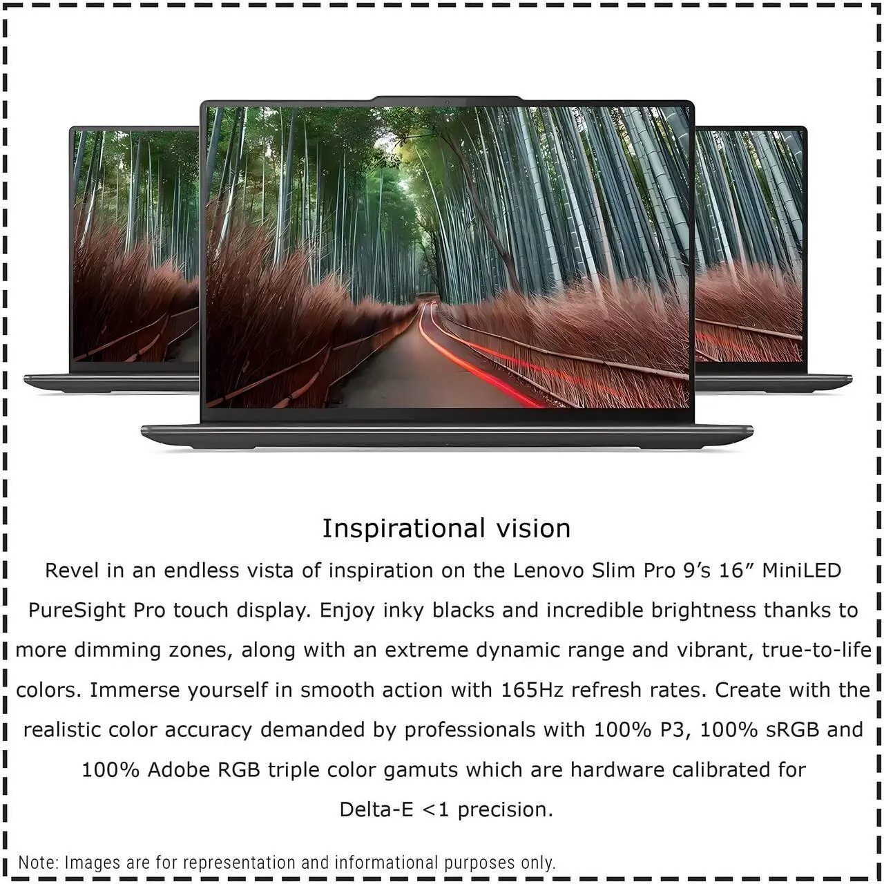 Alt view image 2 of 7 - Lenovo Slim Pro 9 Gaming Laptop, Intel i9-13905H, 32 GB LPDDR5X RAM, 1 TB PCle SSD, 16" 3.2K (3200x2000) Touchscreen 165Hz Display, Nvidia G-Force RTX 4050, Backlit Keyboard, W11 Home, Storm Gray