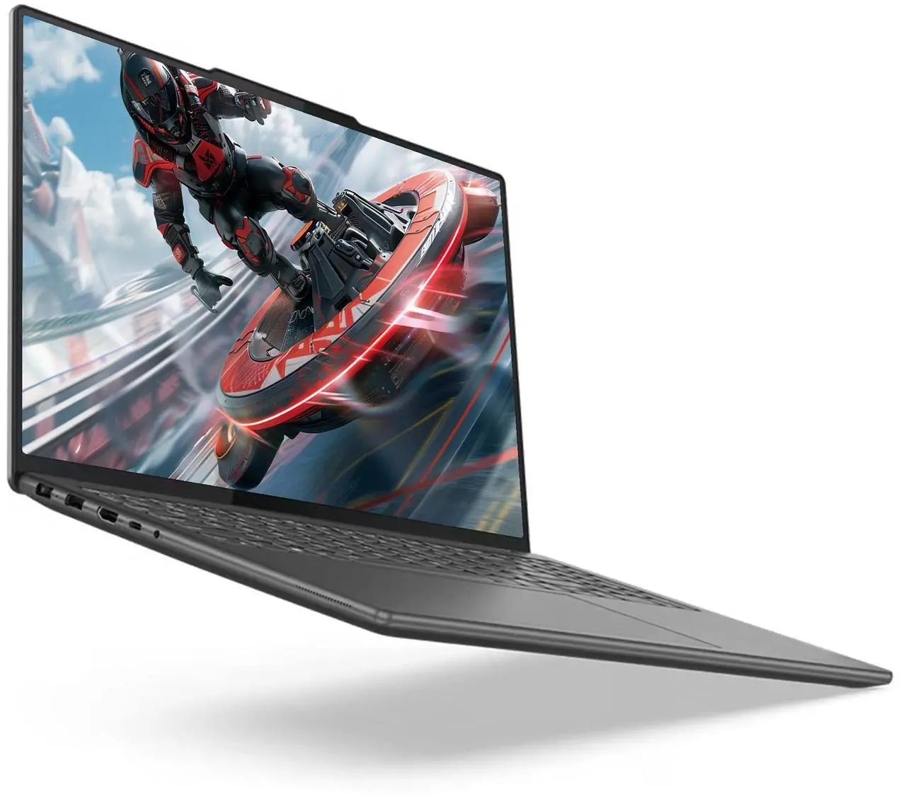 Alt view image 5 of 7 - Lenovo Slim Pro 9 Gaming Laptop, Intel i9-13905H, 32 GB LPDDR5X RAM, 1 TB PCle SSD, 16" 3.2K (3200x2000) Touchscreen 165Hz Display, Nvidia G-Force RTX 4050, Backlit Keyboard, W11 Home, Storm Gray