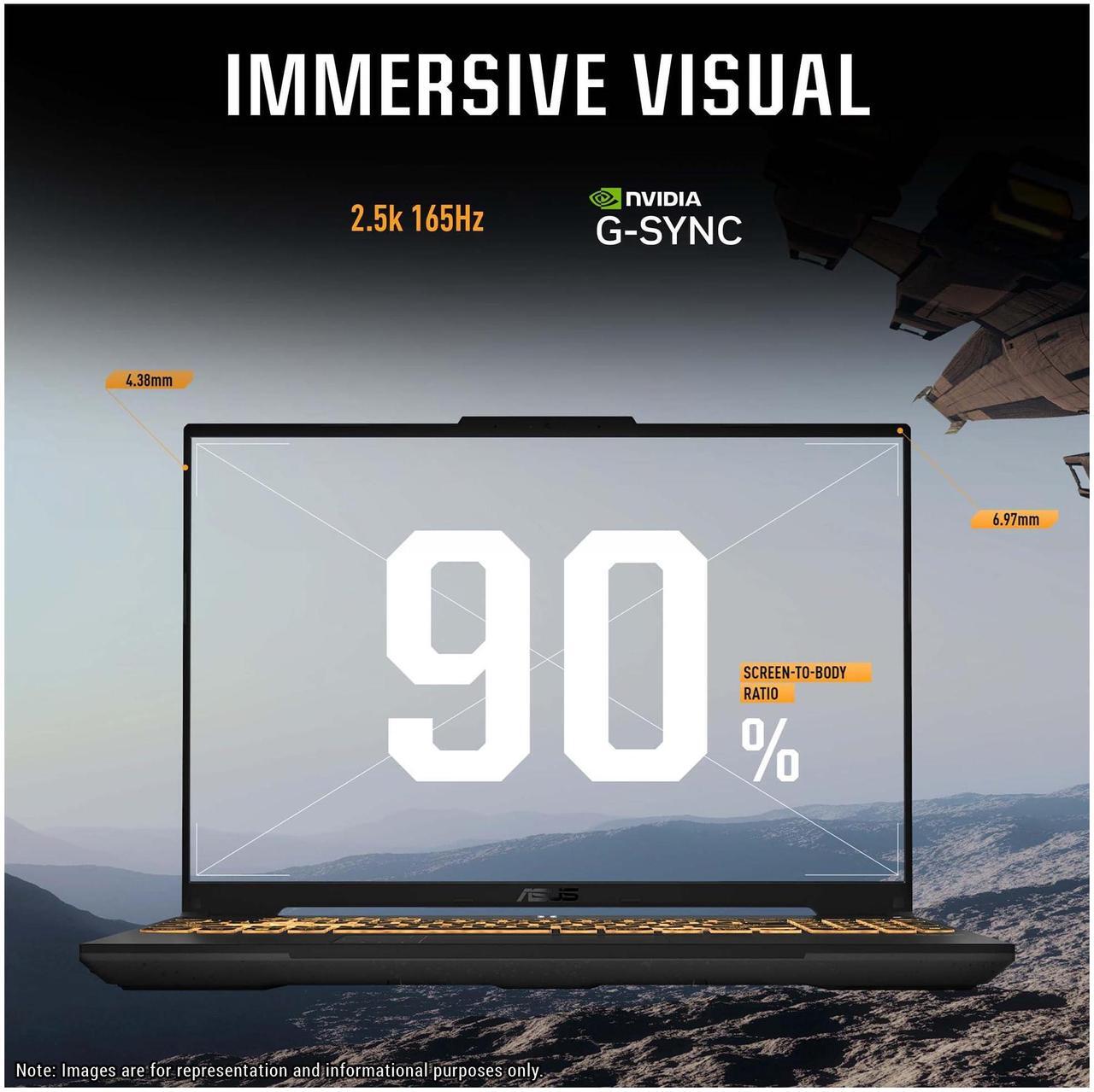 Alt view image 2 of 7 - ASUS TUF F16 Gaming Laptop, Intel i7-13650HX, 32 GB DDR5 RAM, 1 TB PCIe SSD, 16 FHD+ (1920x1080), Nvidia G-force RTX 4060, W11 Pro