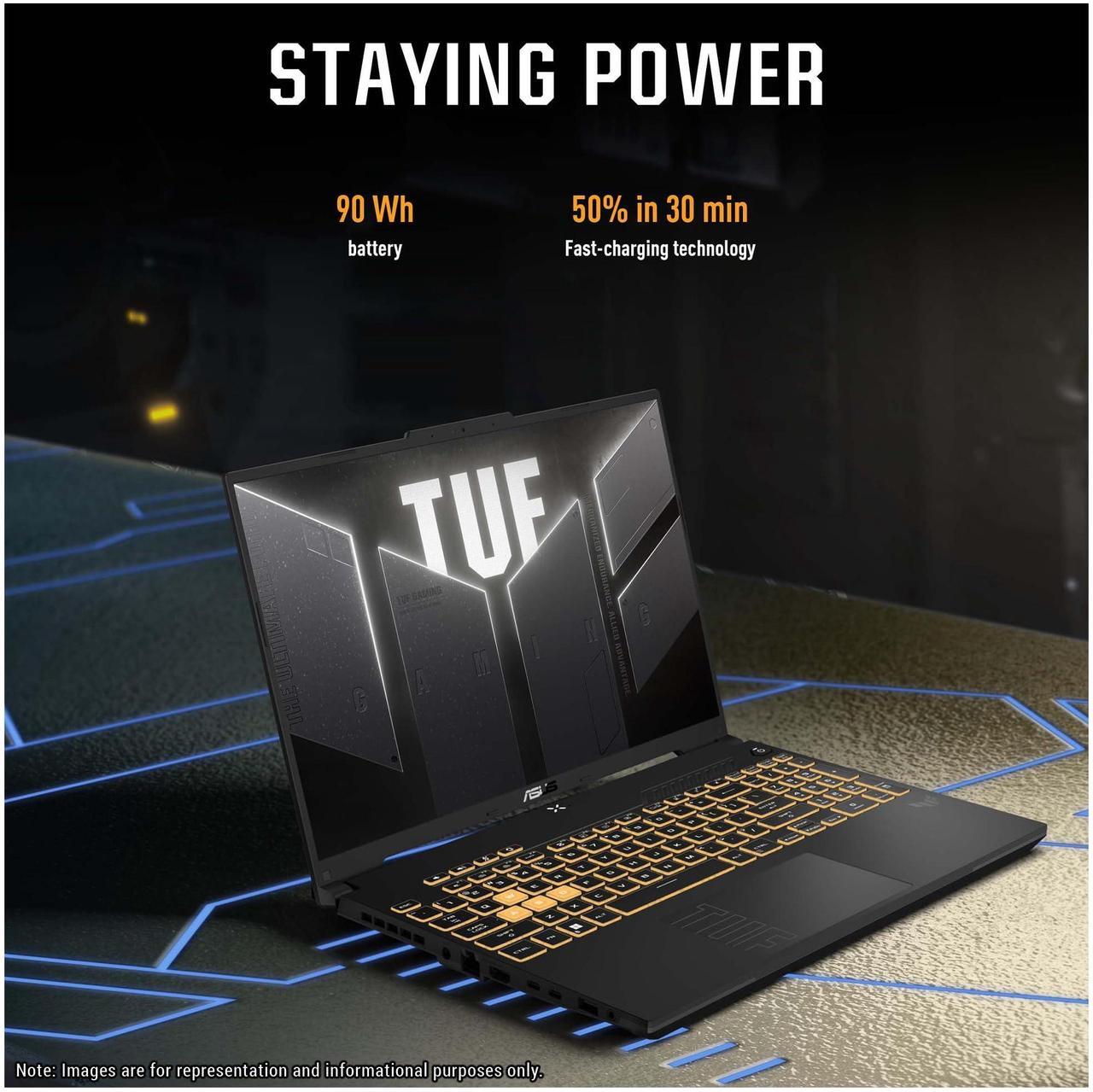 Alt view image 3 of 7 - ASUS TUF F16 Gaming Laptop, Intel i7-13650HX, 32 GB DDR5 RAM, 1 TB PCIe SSD, 16 FHD+ (1920x1080), Nvidia G-force RTX 4060, W11 Pro