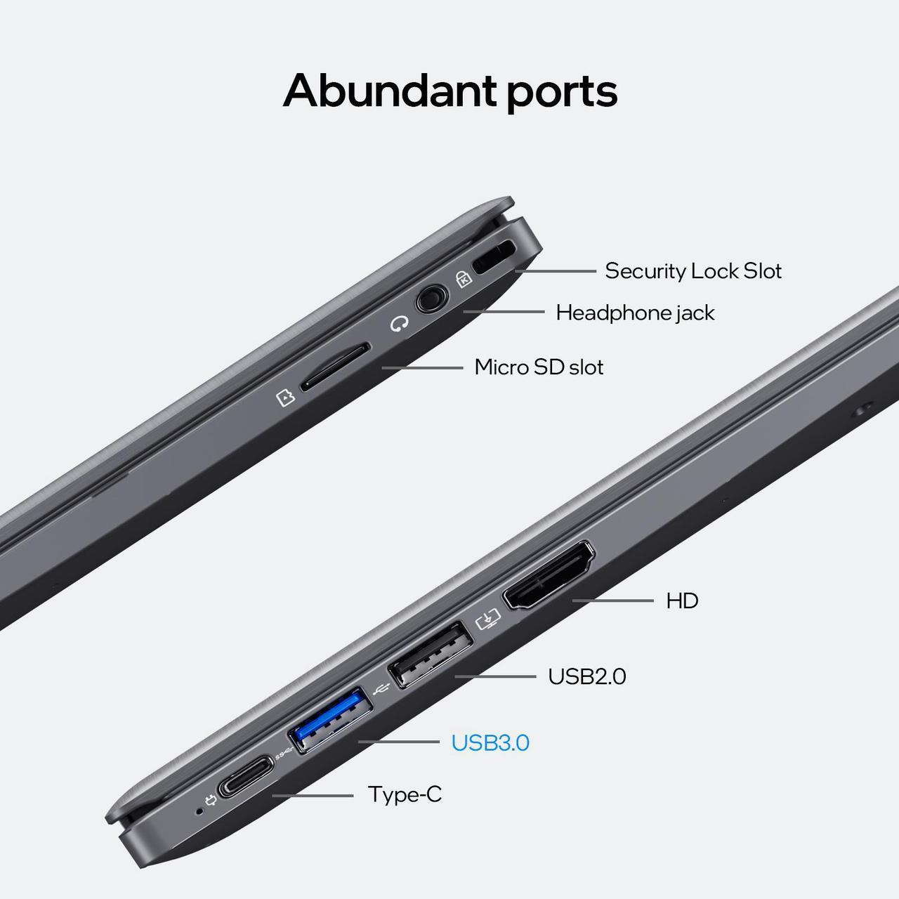Alt view image 4 of 6 - BiTECOOL 15.6-inch Windows 11 Laptop, 16GB RAM, 512GB SSD, FHD IPS Display Laptop Computer, Intel N5095 Quad Core, 2.4/5G WiFi, BT4.2 Backlit and Fingerprint, Lightweight and Portable