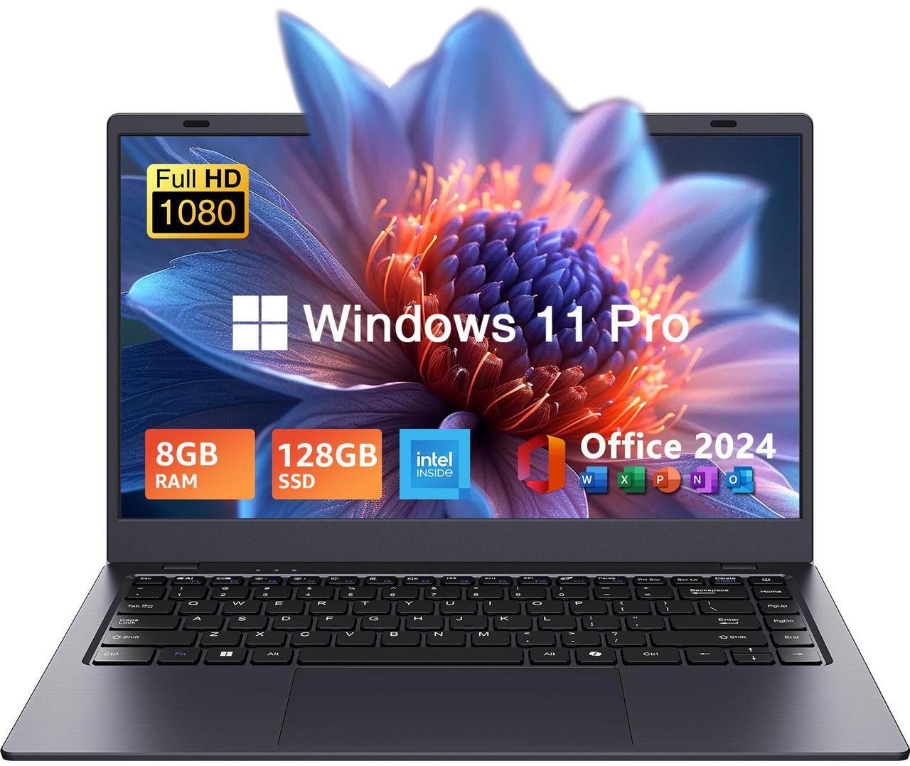 Main image of BiTECOOL 14.1-inch Windows 11 Laptop, 8GB RAM, 128GB SSD, FHD IPS Display Laptop Computer, Intel N5095 Quad Core, 2.4/5G WiFi, BT4.2, Lightweight and Portable
