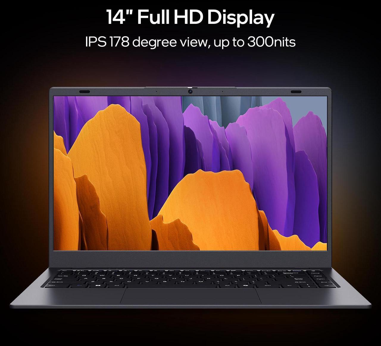 Alt view image 3 of 7 - BiTECOOL 14.1-inch Windows 11 Laptop, 8GB RAM, 128GB SSD, FHD IPS Display Laptop Computer, Intel N5095 Quad Core, 2.4/5G WiFi, BT4.2, Lightweight and Portable