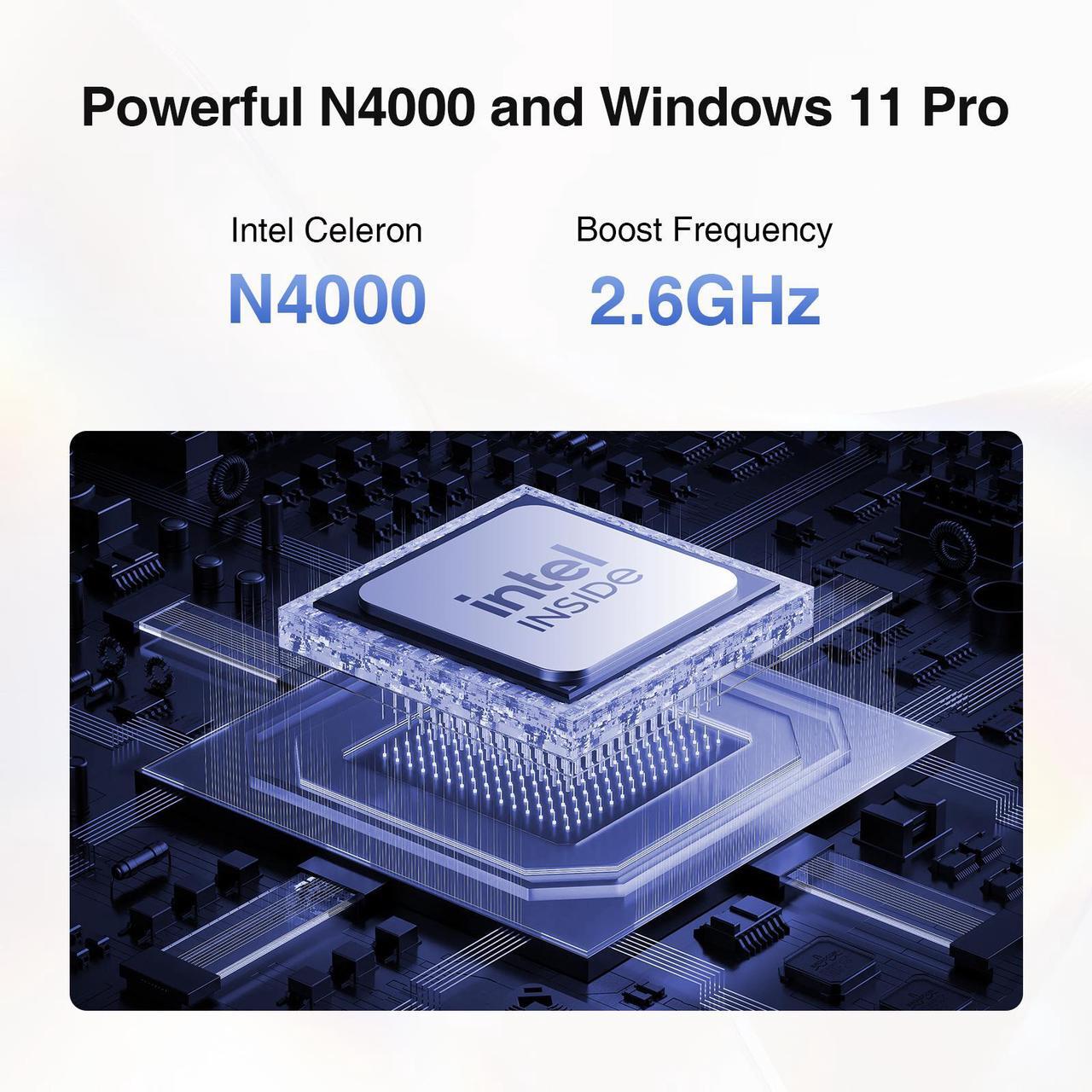 Alt view image 4 of 7 - BiTECOOL 14-inch Windows 11 Laptop Computer, 8GB RAM 256GB SSD Laptop, Intel Celeron N4000 Dual Core up to 2.6GHz, FHD IPS Display, 2.4G/5G WiFi, BT5.1, Webcam, Lightweight and Portable