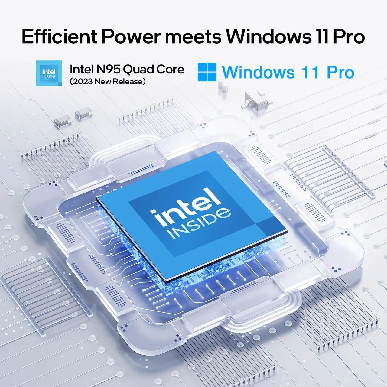 Alt view image 2 of 7 - BiTECOOL Laptop Computer 15.6 inch, Intel Quad Core N95, 12GB LPDDR5 RAM 1TB NVMe SSD Laptop with FHD IPS Display, WiFi 5, BT5.0, USB Type C and Fingerprint, 2 Years Warranty, Windows 11 Pro