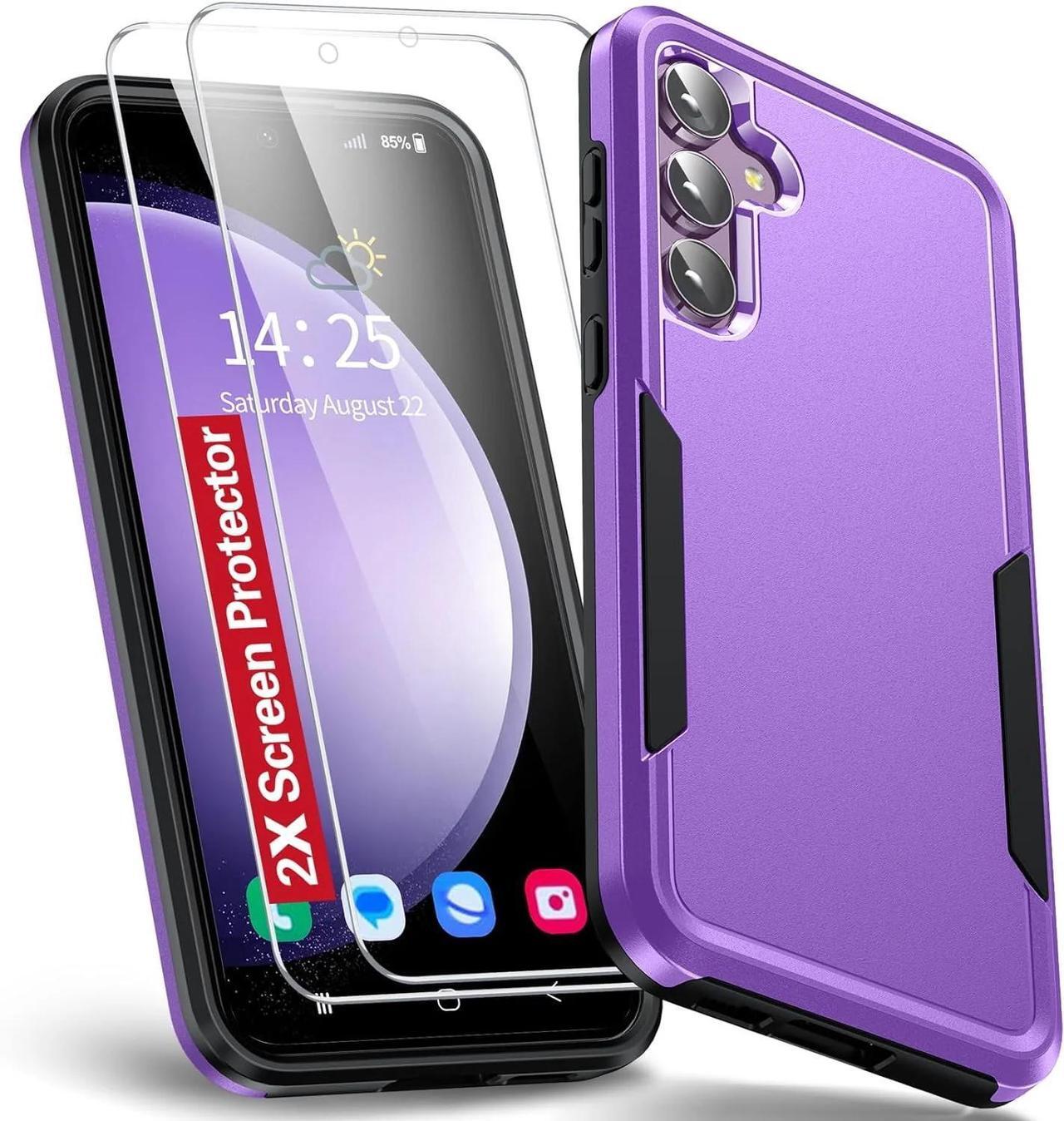 Alt view image 4 of 7 - Entronix Bundle Compatible with Galaxy A05s - Soft-Touch Dual-Layer Case & 2 Clear Screen Protectors