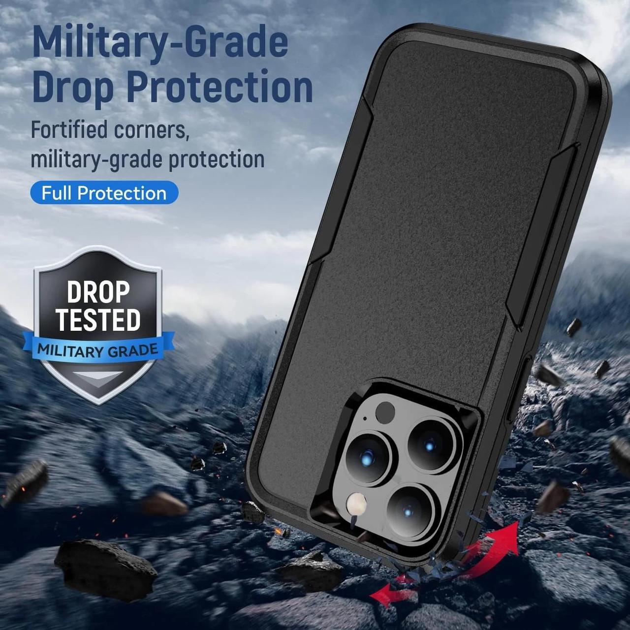 Alt view image 7 of 7 - Entronix Case Compatible with iPhone 12 Pro Max - Soft-Touch Dual-Layer Sleek Cover