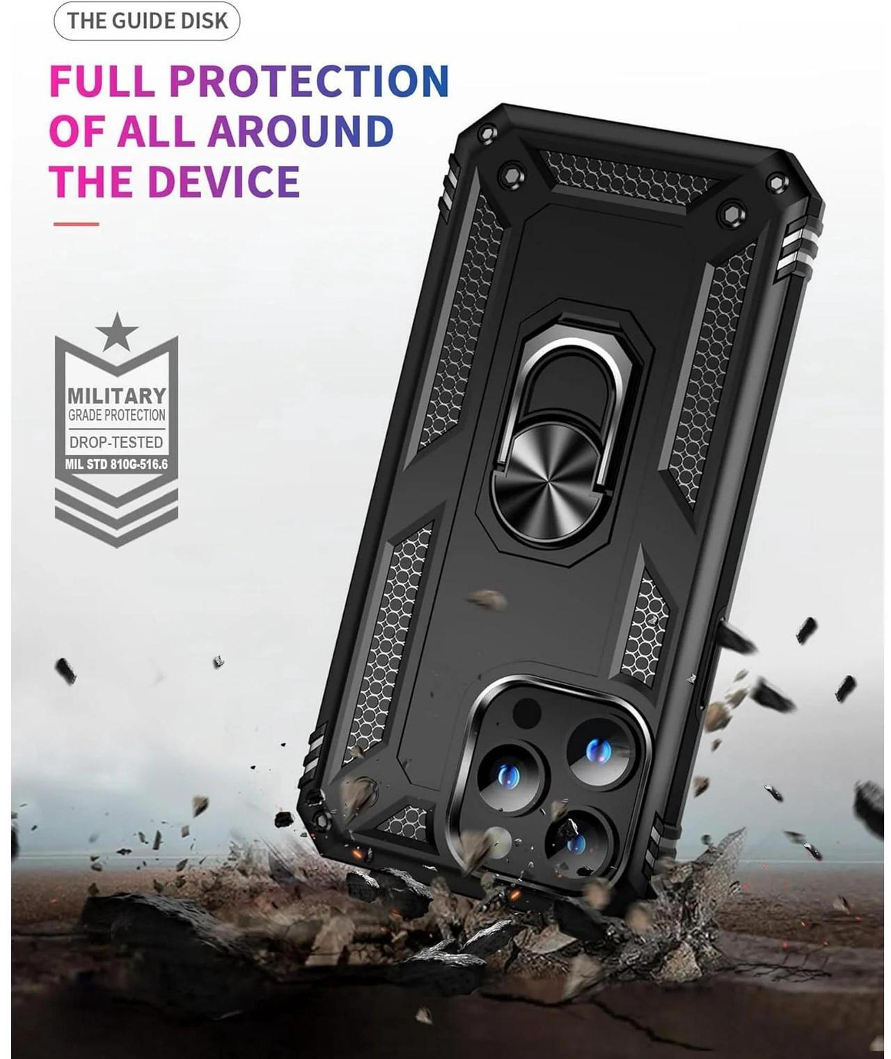 Alt view image 5 of 7 - Entronix iPhone 14 Pro Max Case - Guard Ring Holder, Dual Layer Protection