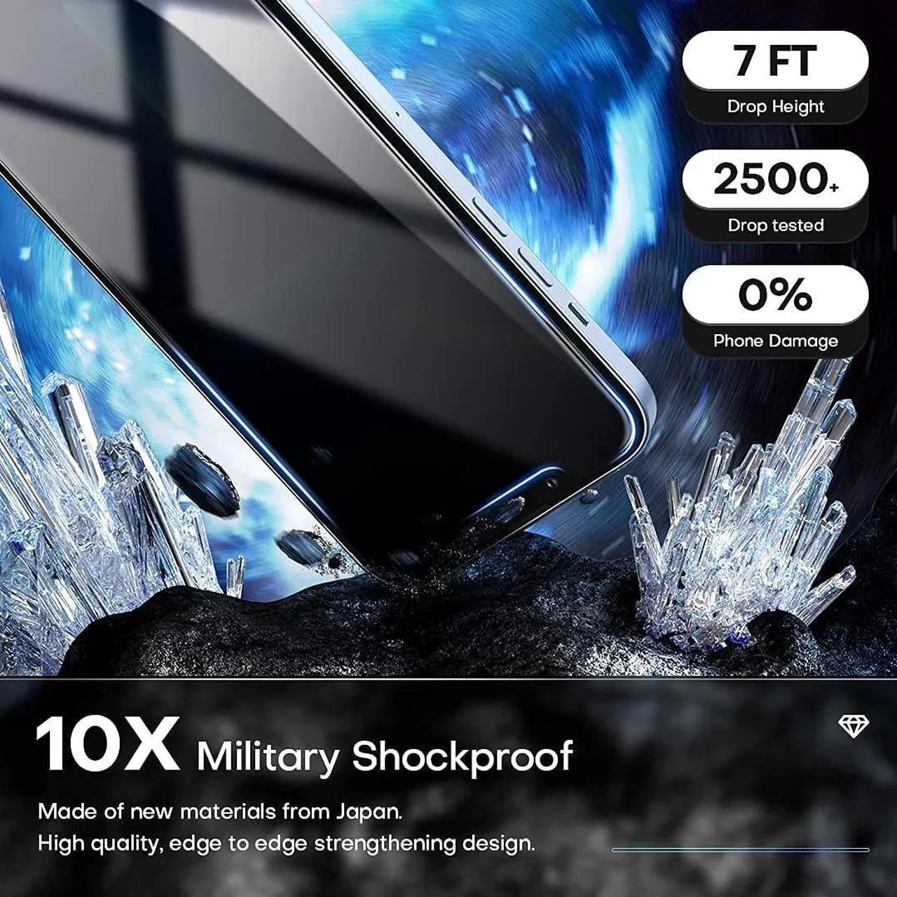 Alt view image 3 of 7 - Entronix Anti-Spy Privacy Screen Protector Compatible with Galaxy A05 - 2-Piece Combo