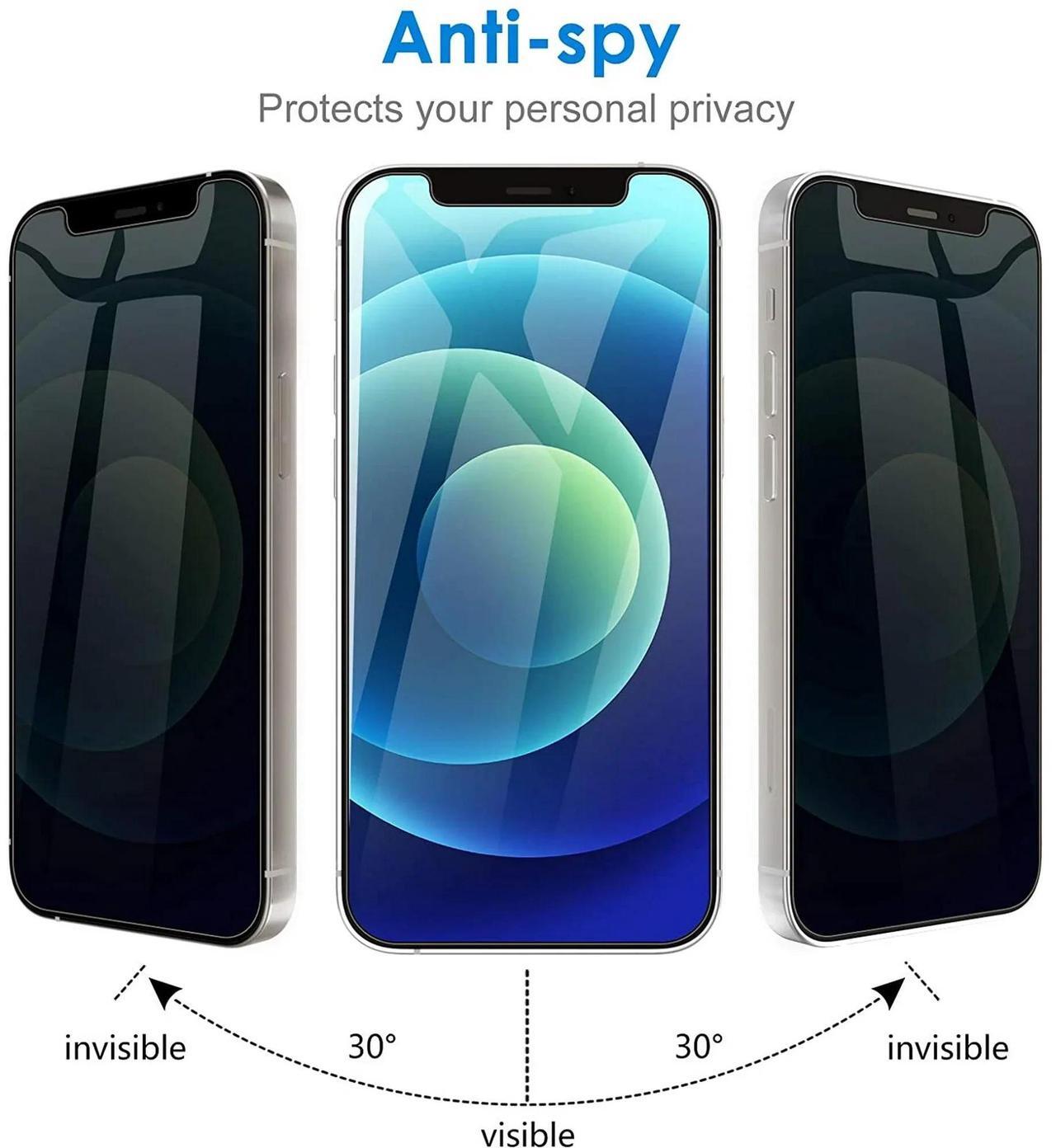 Alt view image 4 of 7 - Entronix Anti-Spy Privacy Screen Protector Compatible with Galaxy A05 - 2-Piece Combo