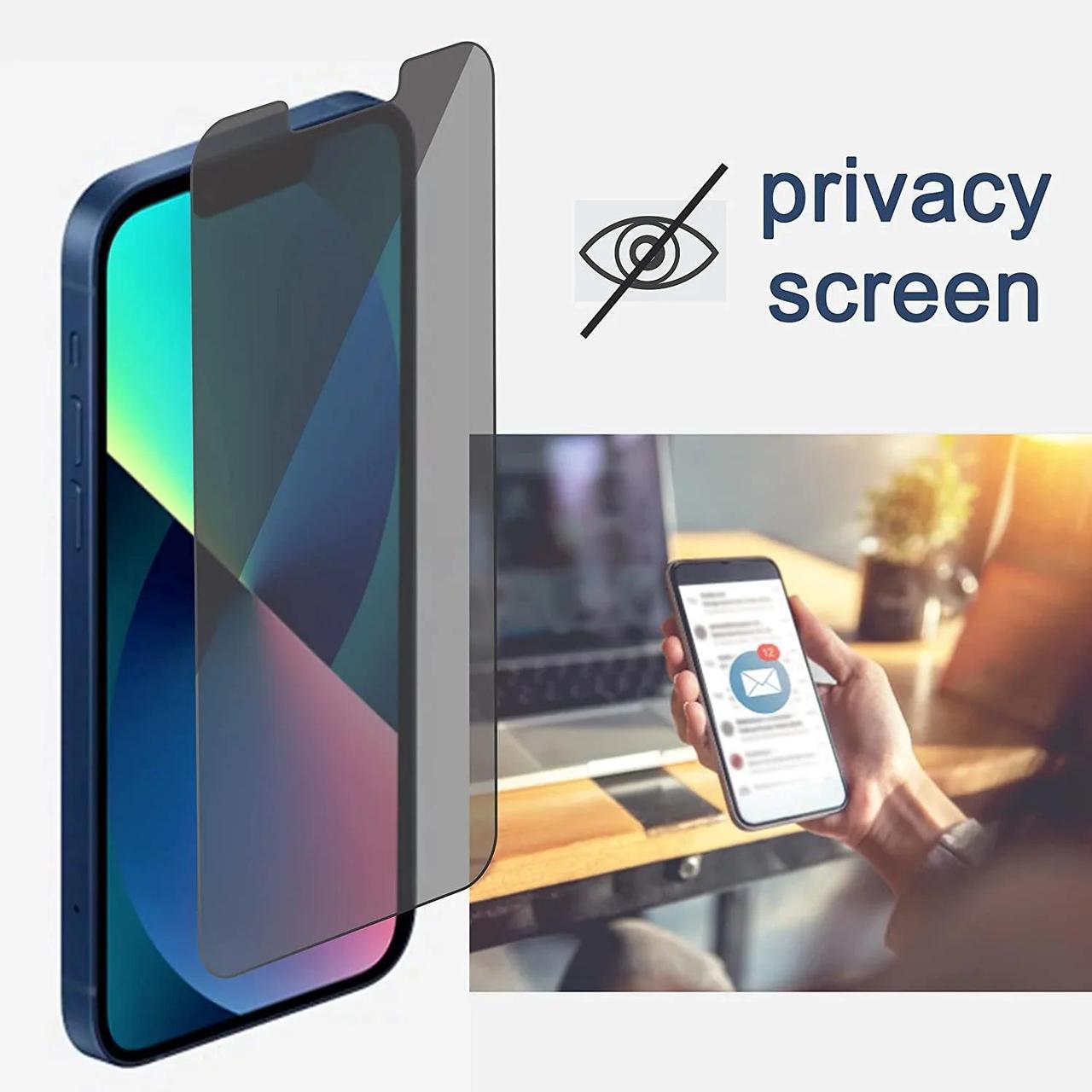 Alt view image 6 of 7 - Entronix Anti-Spy Privacy Screen Protector Compatible with Galaxy A05 - 2-Piece Combo