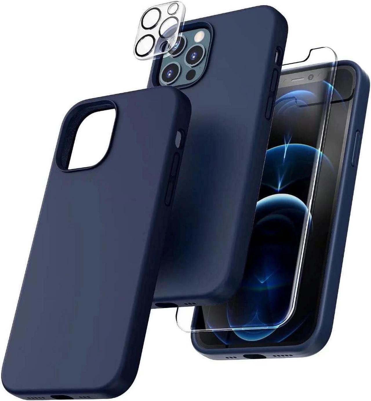 Alt view image 3 of 7 - Entronix iPhone 13 Pro 3-in-1 Bundle - Liquid Silicone Case, 1 Clear Screen Protector & Camera Lens Protector,