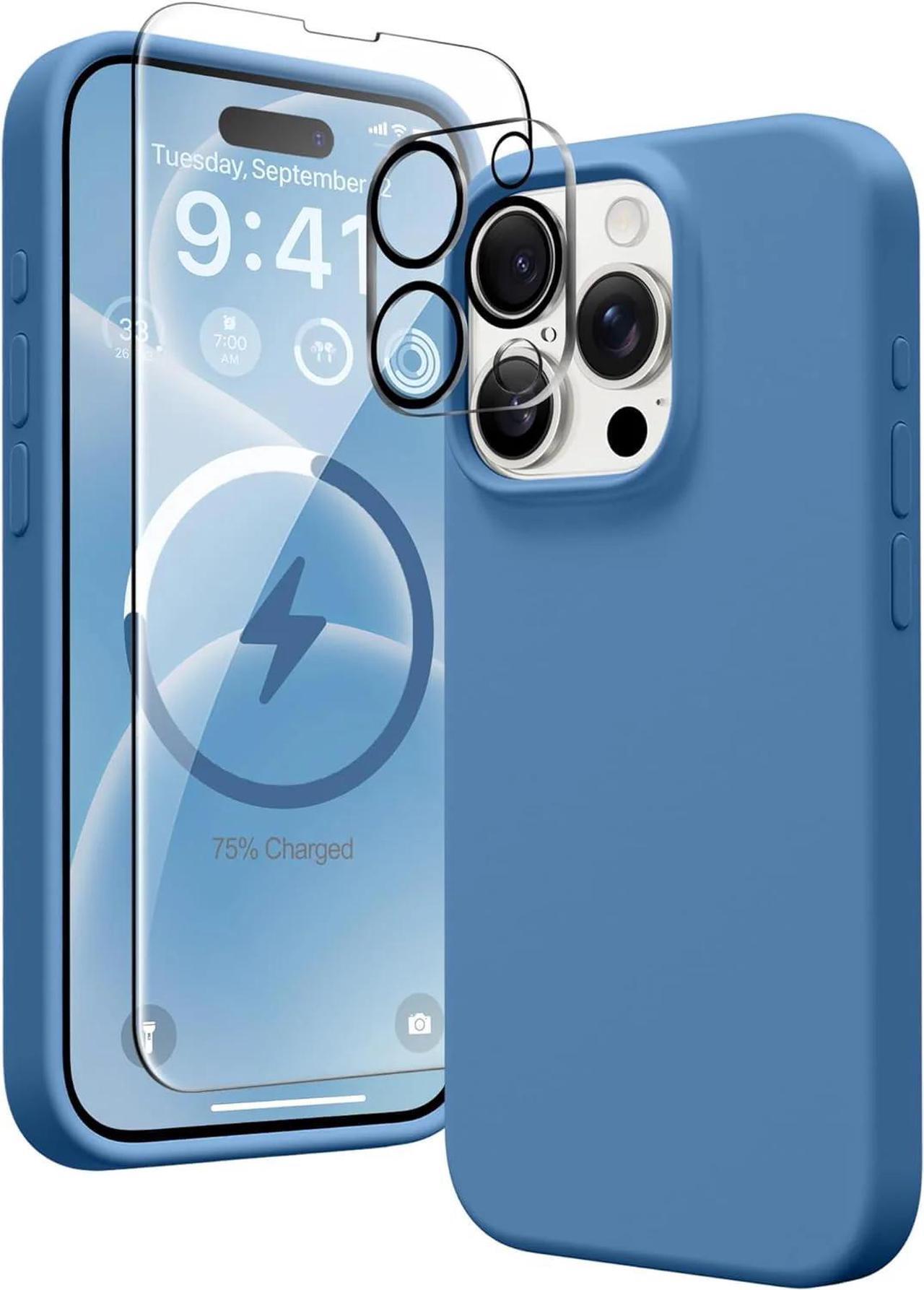 Alt view image 6 of 7 - Entronix iPhone 13 Pro 3-in-1 Bundle - Liquid Silicone Case, 1 Clear Screen Protector & Camera Lens Protector,