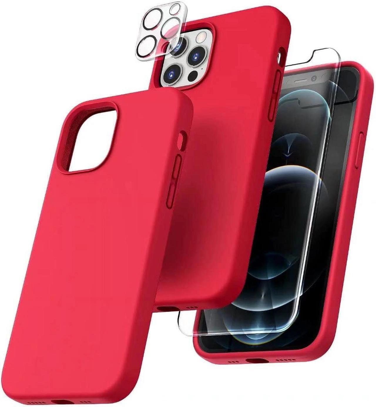 Alt view image 5 of 7 - Entronix iPhone 13 Pro 3-in-1 Bundle - Liquid Silicone Case, 1 Clear Screen Protector & Camera Lens Protector,