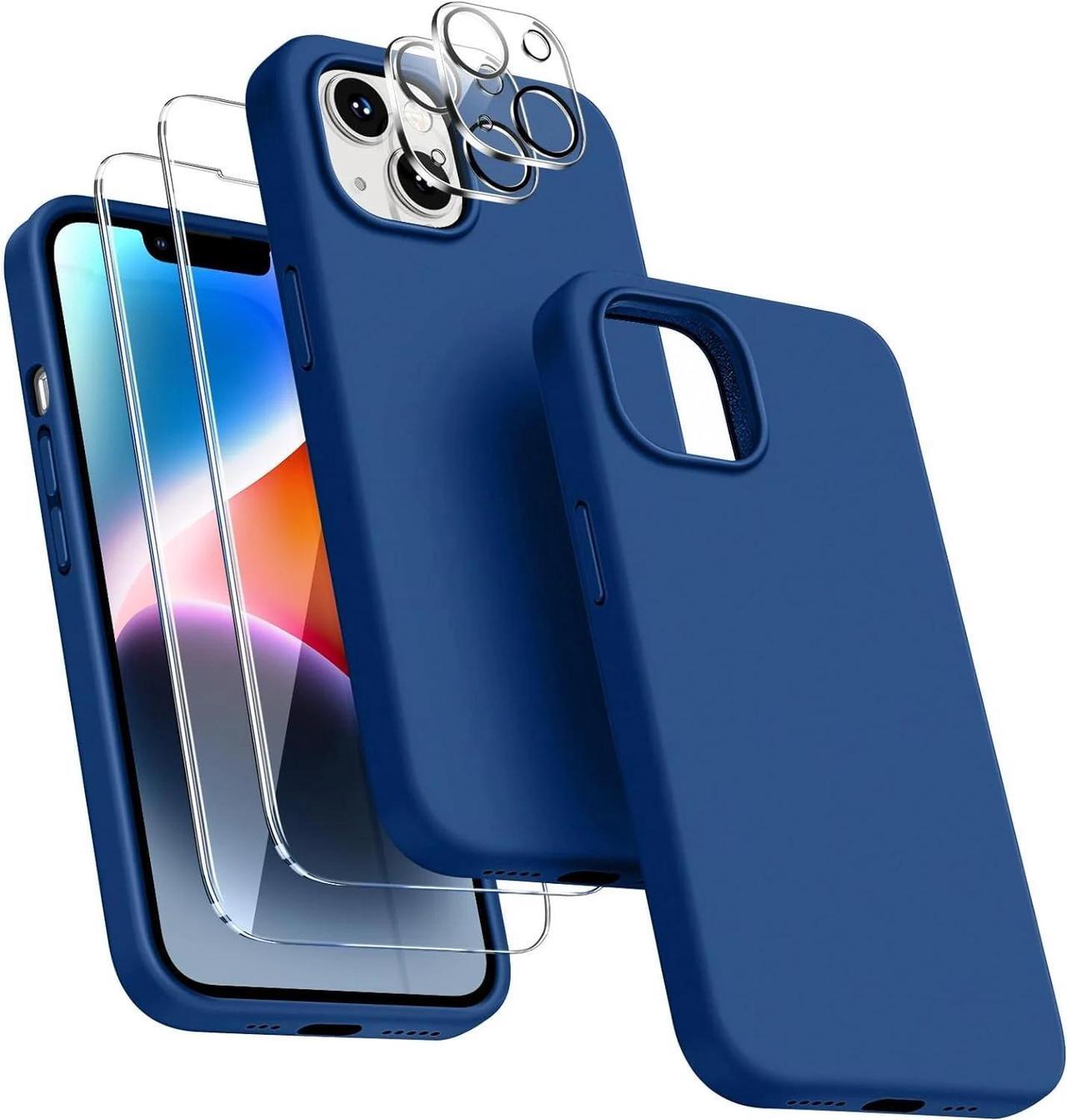 Alt view image 3 of 7 - Entronix Bundle Compatible with iPhone 14 Plus - Liquid Silicone Case, 2 Clear Screen Protector & 2 Camera Lens Protectors