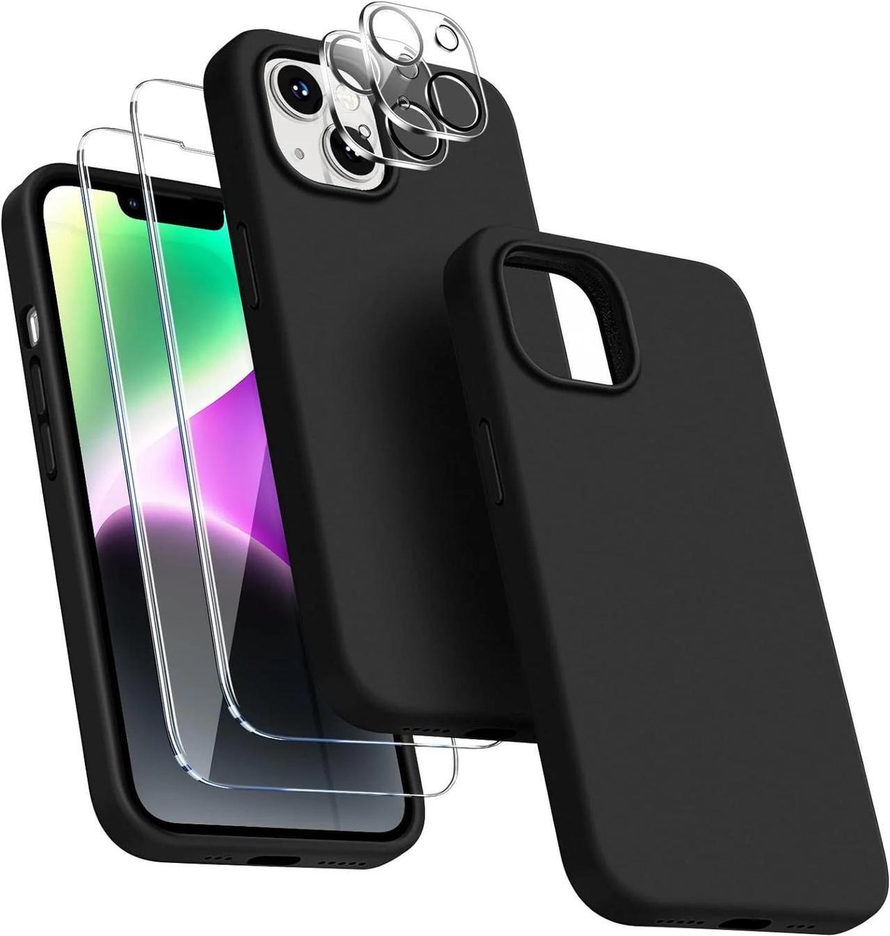 Alt view image 2 of 7 - Entronix Bundle Compatible with iPhone 14 Plus - Liquid Silicone Case, 2 Clear Screen Protector & 2 Camera Lens Protectors