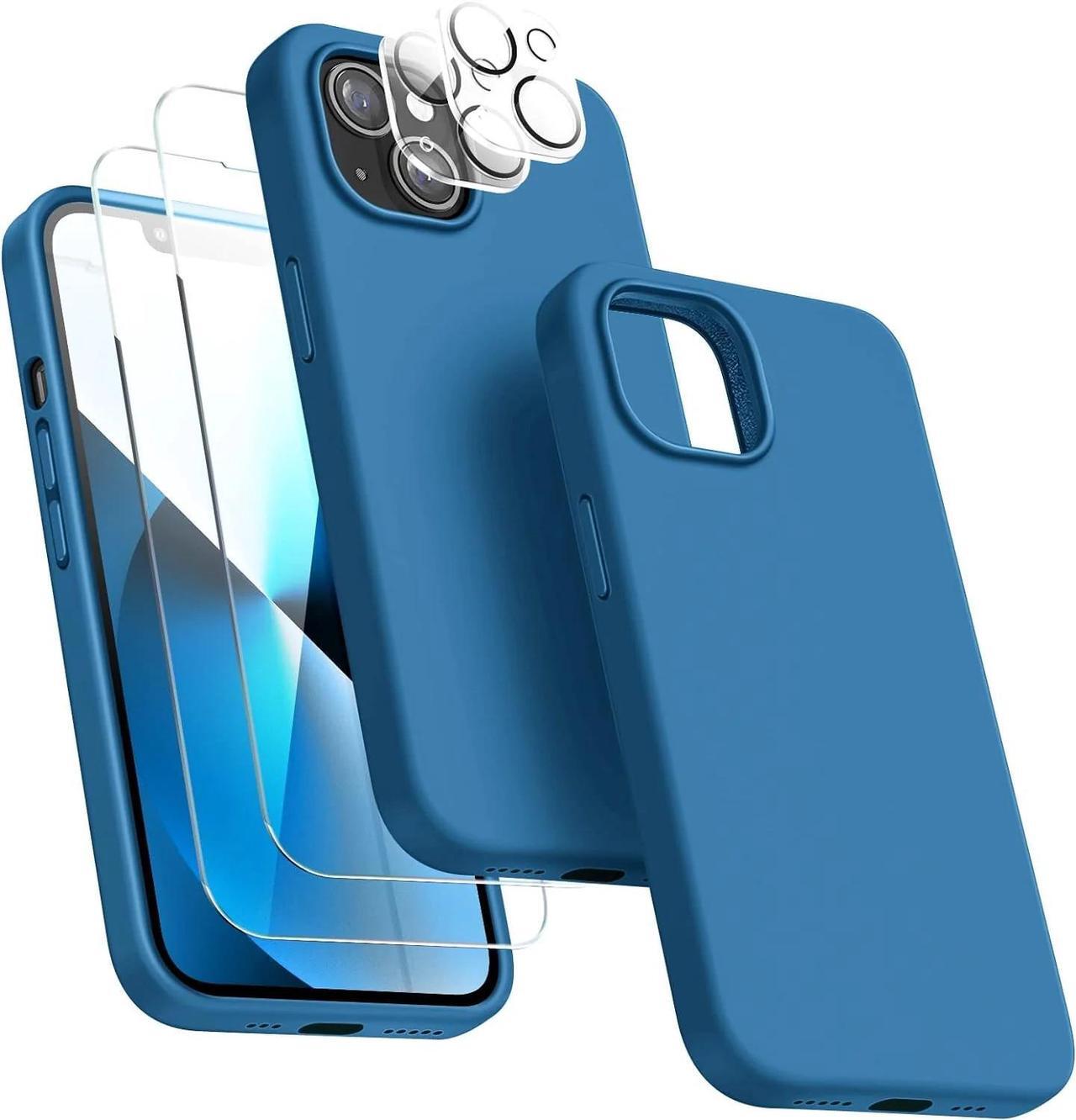Alt view image 7 of 7 - Entronix Bundle Compatible with iPhone 14 Plus - Liquid Silicone Case, 2 Clear Screen Protector & 2 Camera Lens Protectors