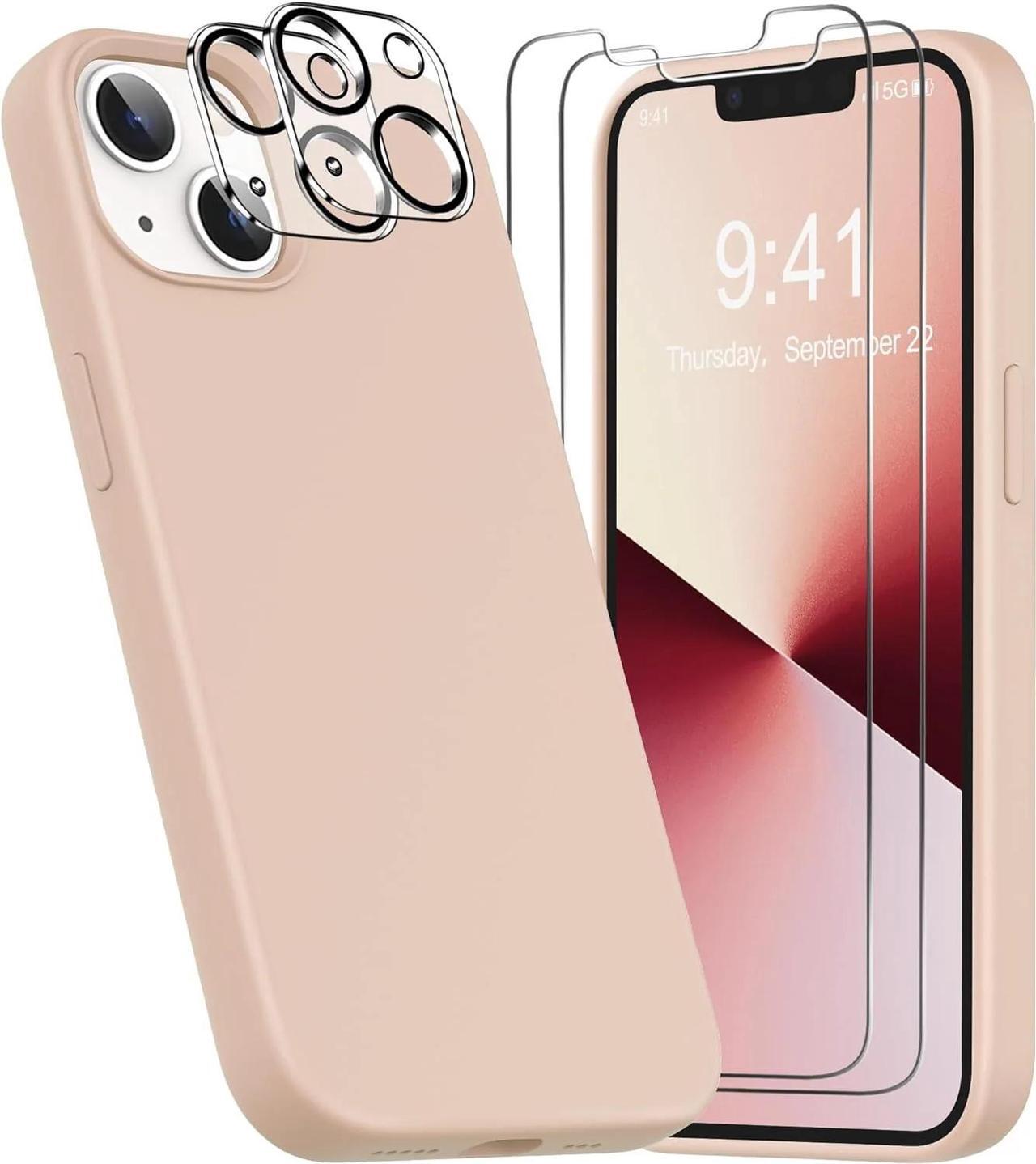 Alt view image 6 of 7 - Entronix Bundle Compatible with iPhone 14 Plus - Liquid Silicone Case, 2 Clear Screen Protector & 2 Camera Lens Protectors