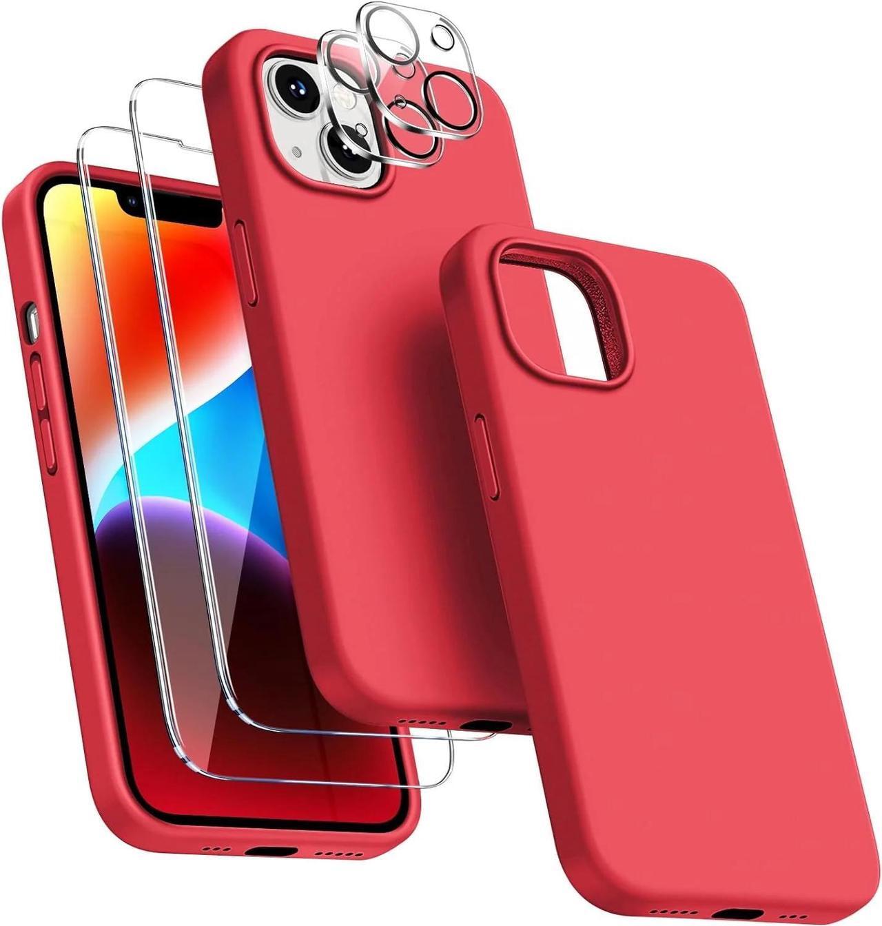 Alt view image 5 of 7 - Entronix Bundle Compatible with iPhone 14 Plus - Liquid Silicone Case, 2 Clear Screen Protector & 2 Camera Lens Protectors