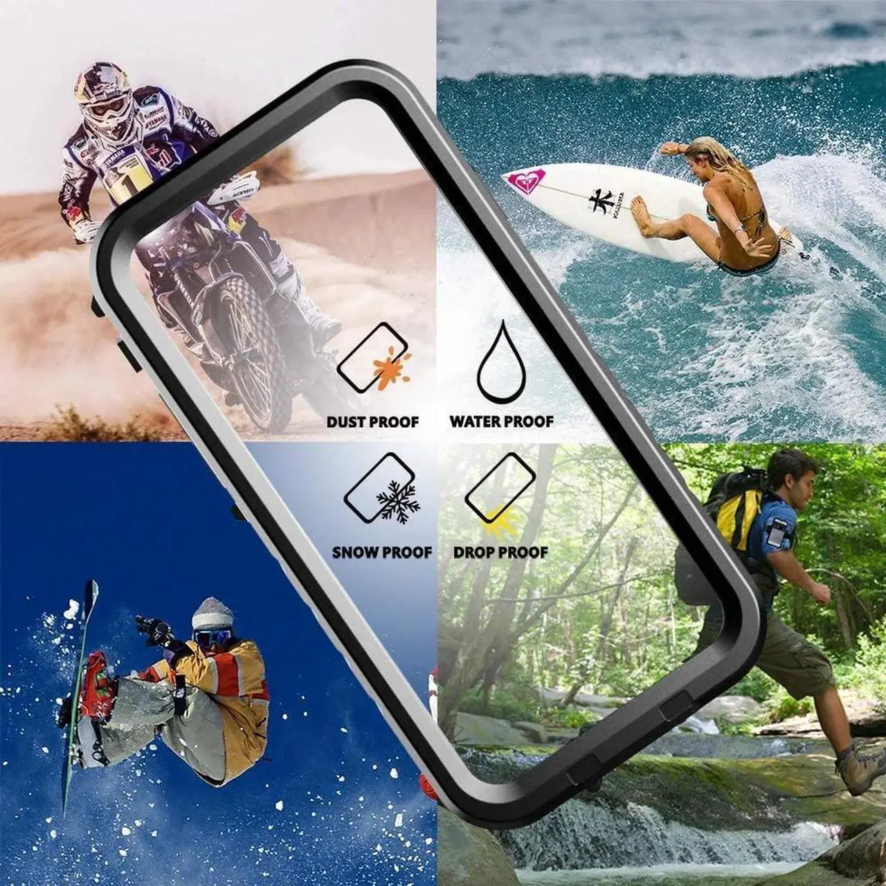 Alt view image 2 of 5 - Entronix Case Compatible with iPhone XR - IP68 Waterproof Protection