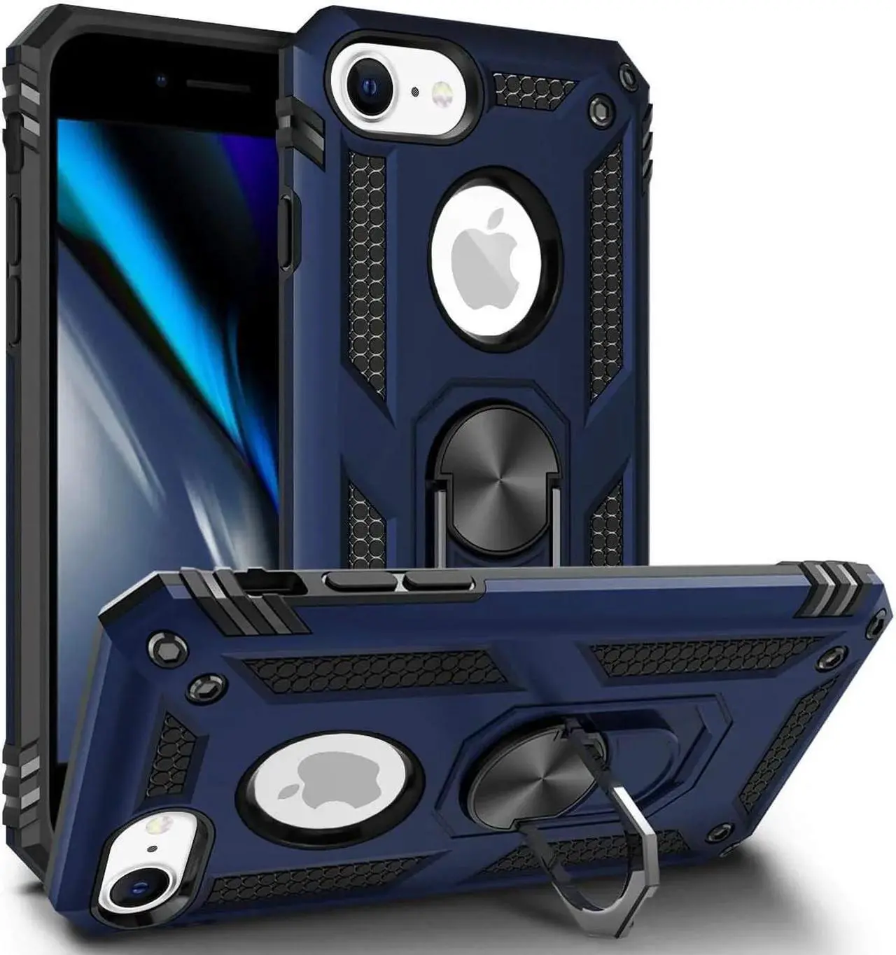 Alt view image 2 of 7 - Entronix iPhone 8/7/SE Case - Guard Ring Holder, Dual Layer Protection