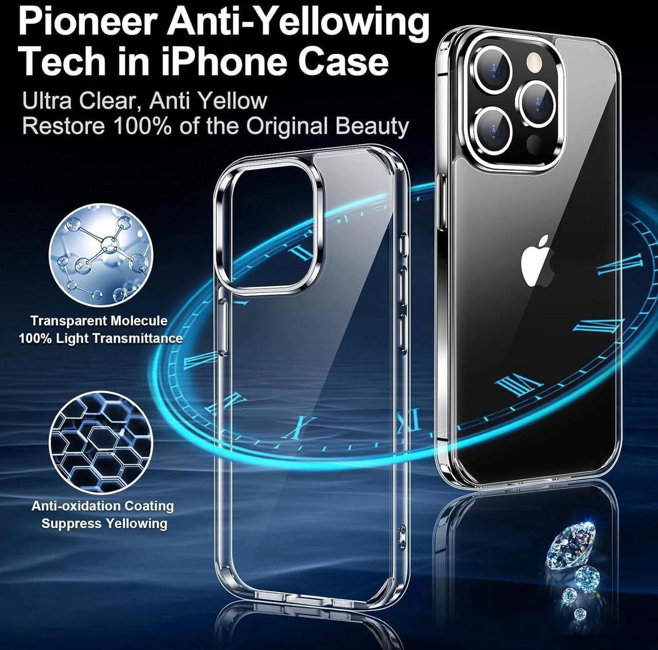 Alt view image 2 of 5 - Entronix Bundle Compatible with iPhone X - [Hard] Clear Case & 2 Clear Screen Protectors