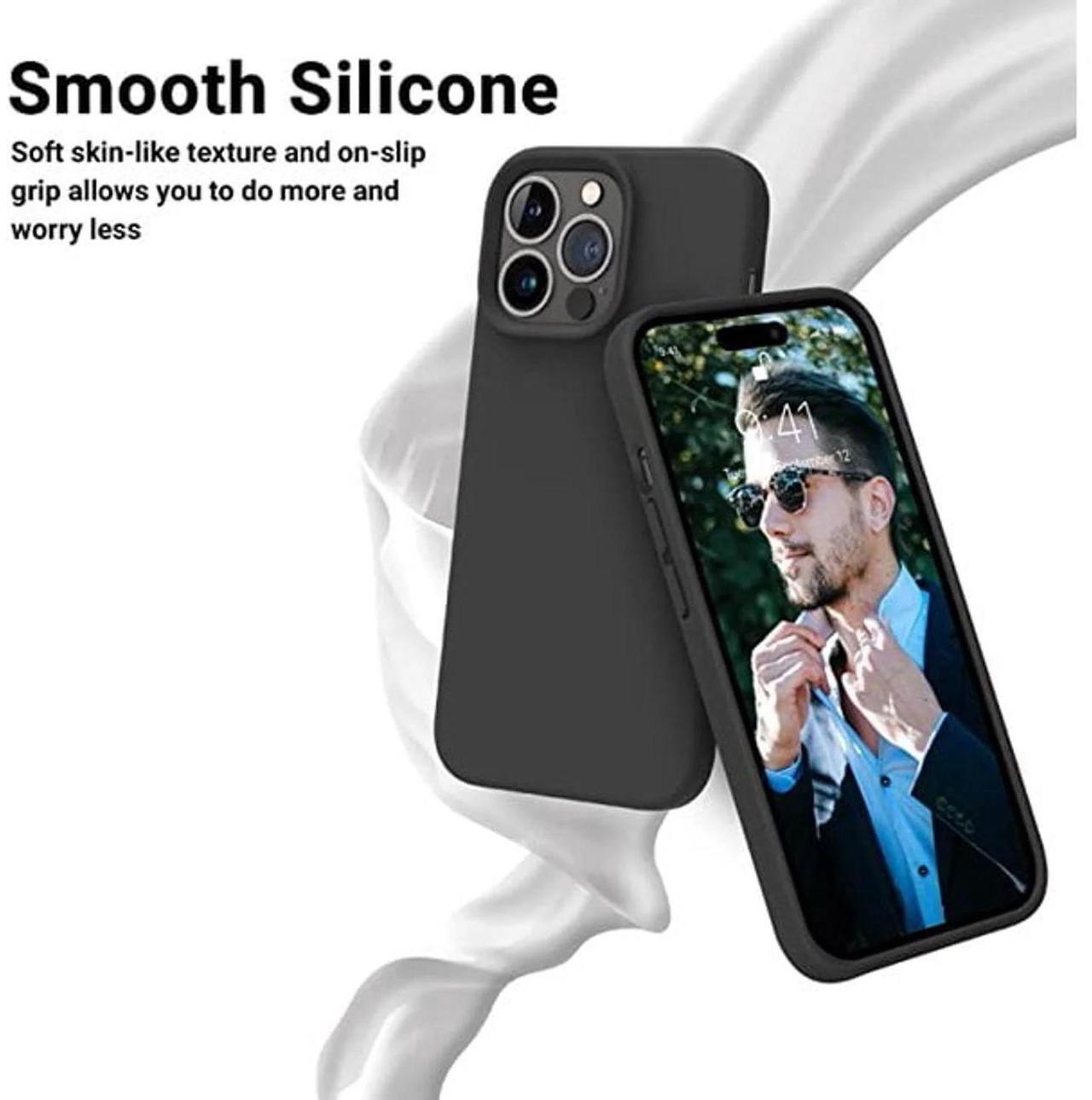 Alt view image 3 of 7 - Entronix Case Compatible with iPhone 12 Pro Max - Soft-Touch Liquid Silicone