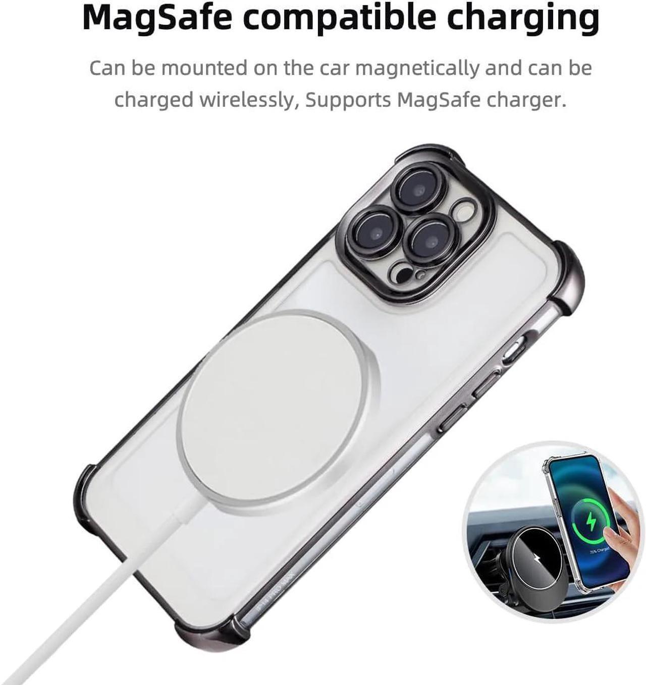 Alt view image 2 of 7 - Entronix [Magnetic] Case Compatible with iPhone 15 - [Clear Back] Luxury Glossy Gripstand