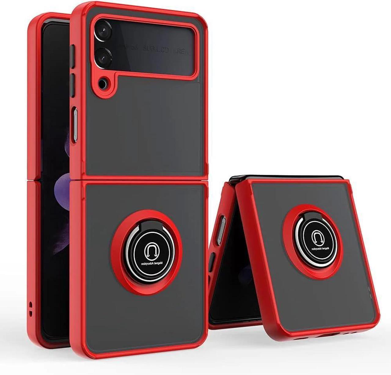 Alt view image 3 of 7 - Entronix Case Compatible with Galaxy Z Flip 4 - Matte Gripstand