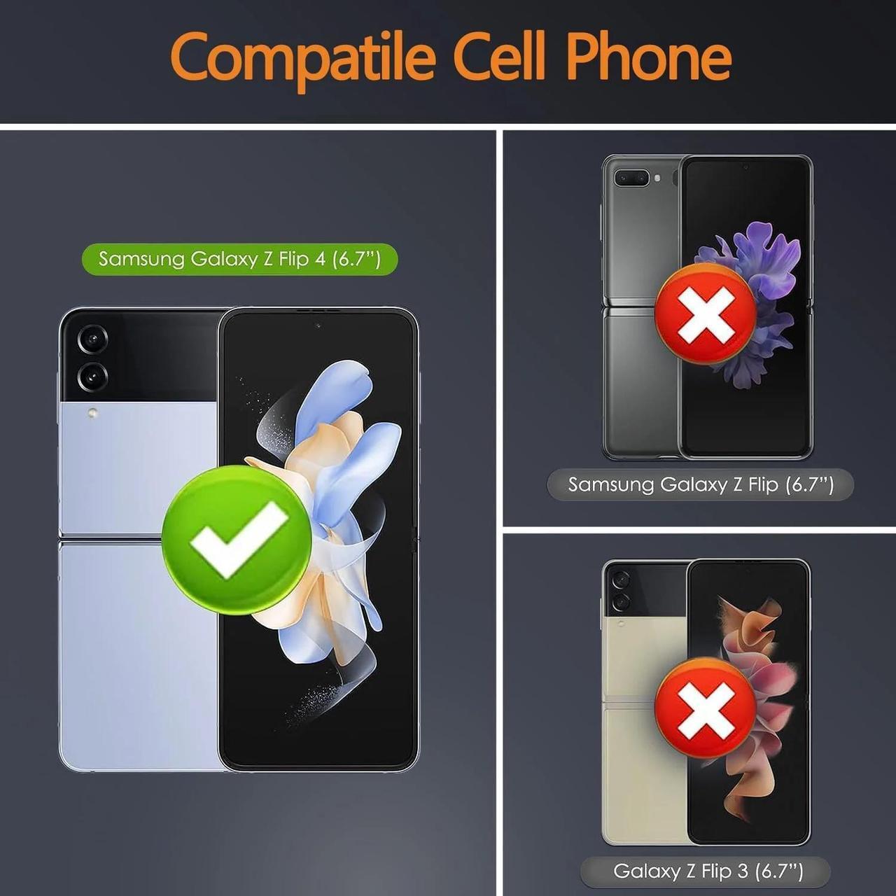 Alt view image 4 of 7 - Entronix Case Compatible with Galaxy Z Flip 4 - Matte Gripstand