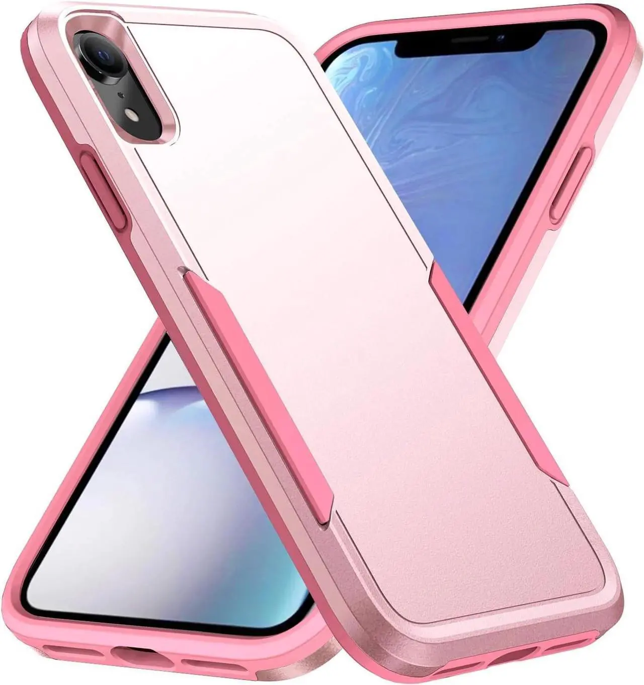 Alt view image 3 of 7 - Entronix Case Compatible with iPhone XR - Soft-Touch Dual-Layer Sleek Cover