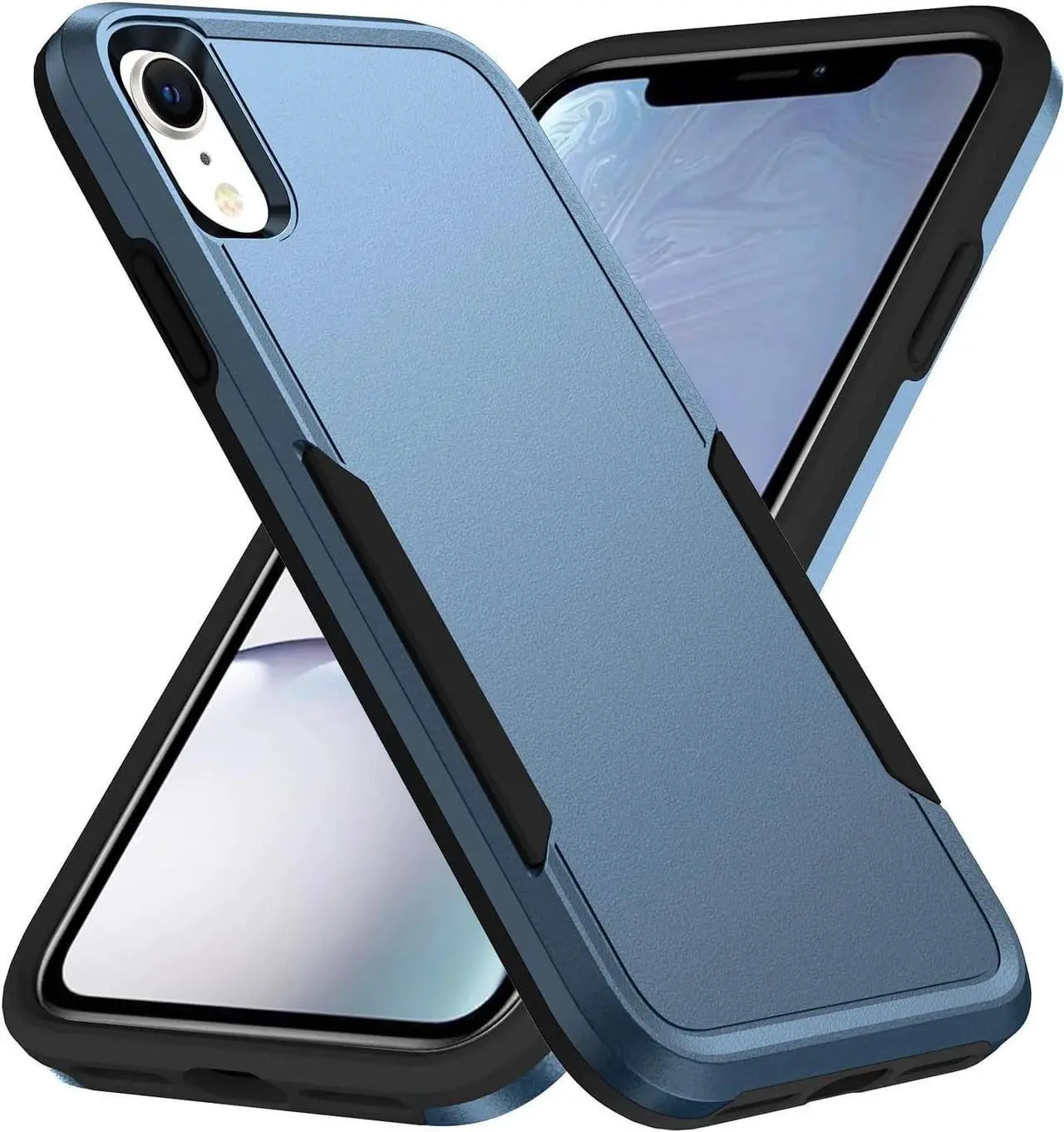 Alt view image 2 of 7 - Entronix Case Compatible with iPhone XR - Soft-Touch Dual-Layer Sleek Cover