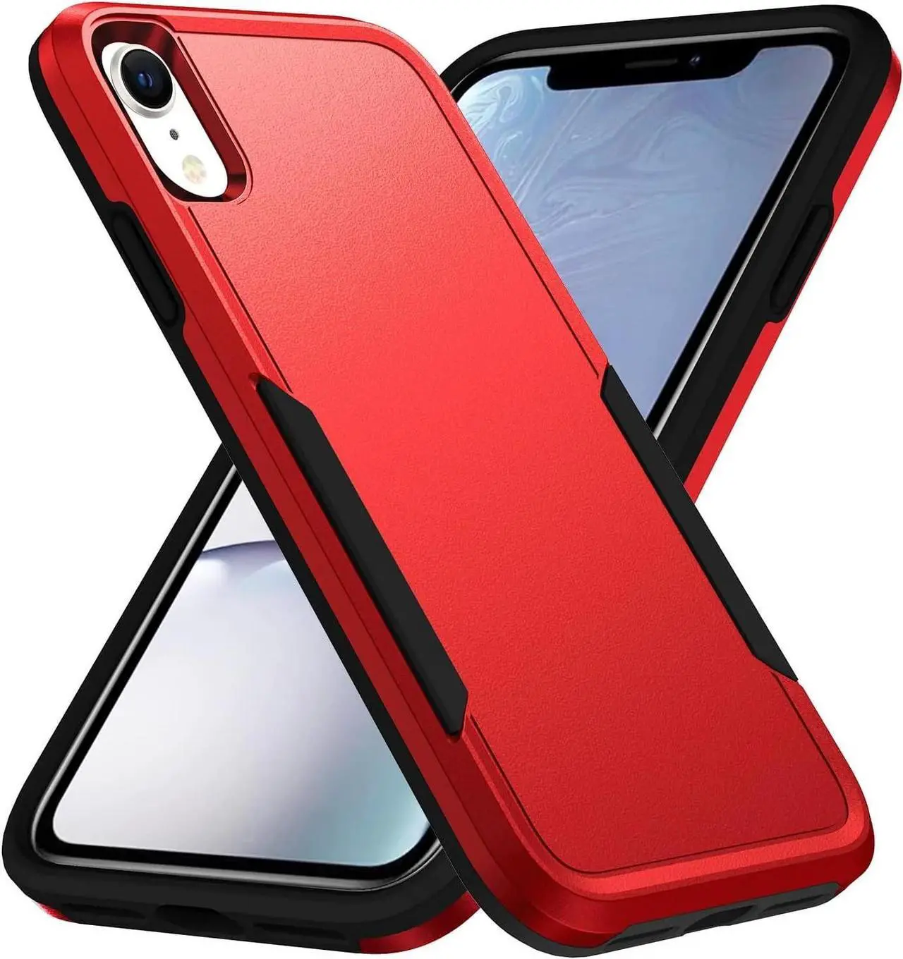 Alt view image 5 of 7 - Entronix Case Compatible with iPhone XR - Soft-Touch Dual-Layer Sleek Cover