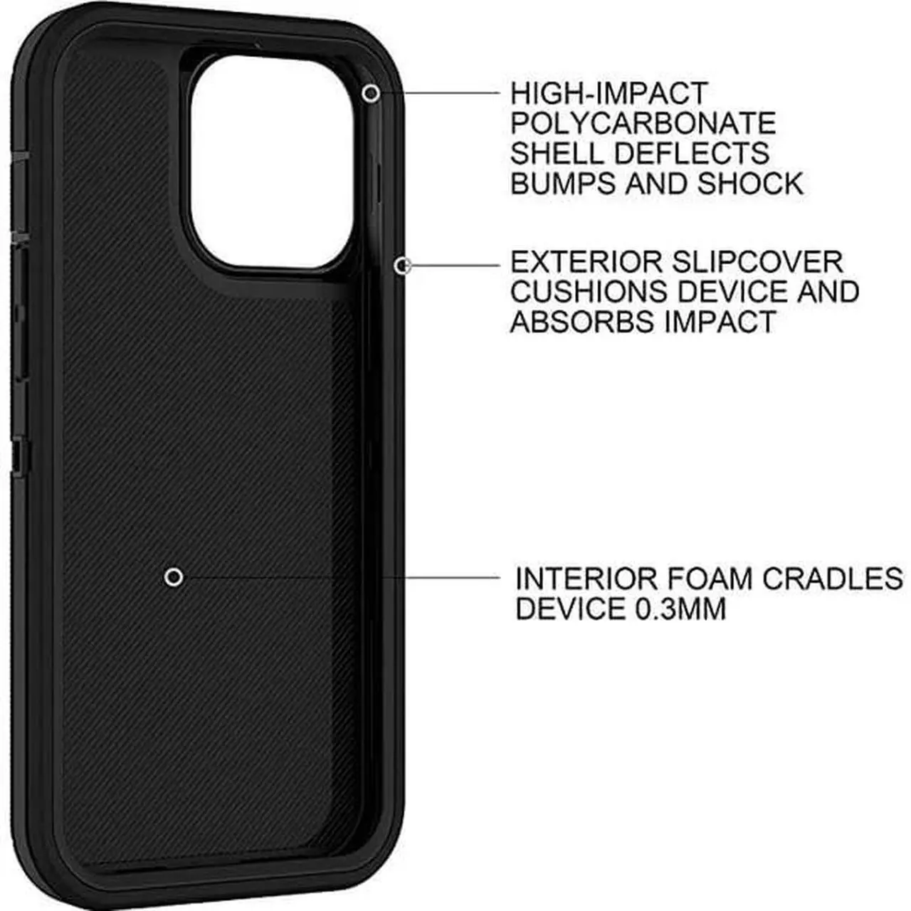 Alt view image 6 of 7 - Entronix Case Compatible with iPhone 16 - Triple-Layer Heavy Duty Protection