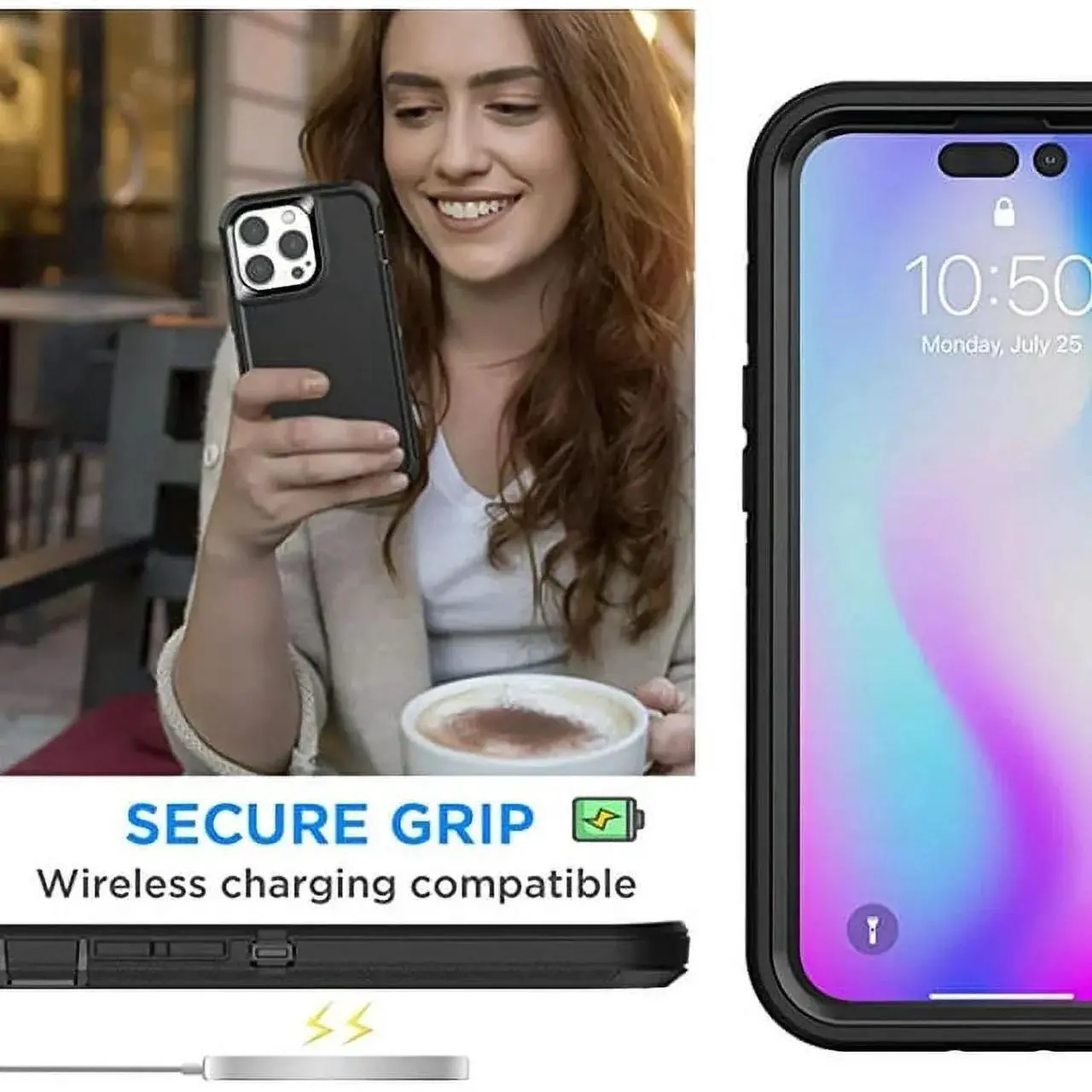 Alt view image 4 of 7 - Entronix Case Compatible with iPhone 16 - Triple-Layer Heavy Duty Protection