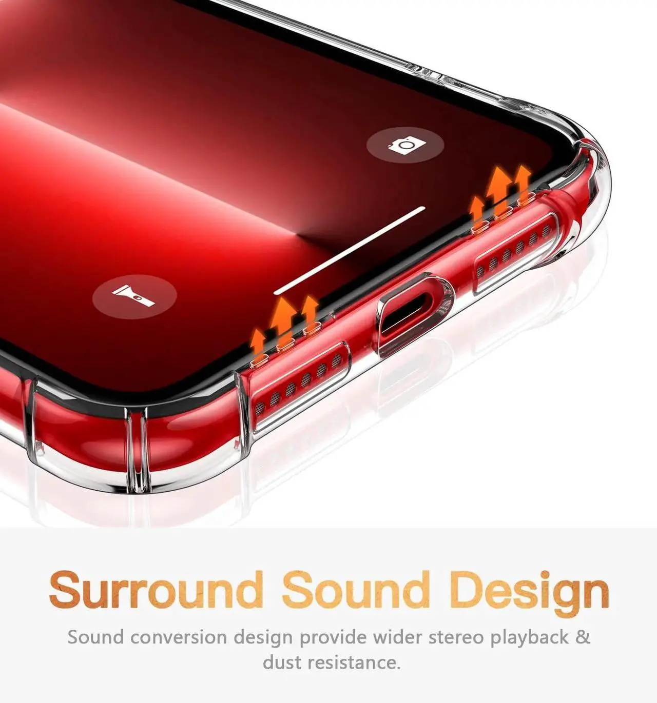 Alt view image 4 of 5 - Entronix Case Compatible with iPhone XR - [Flexible] TPU Clear