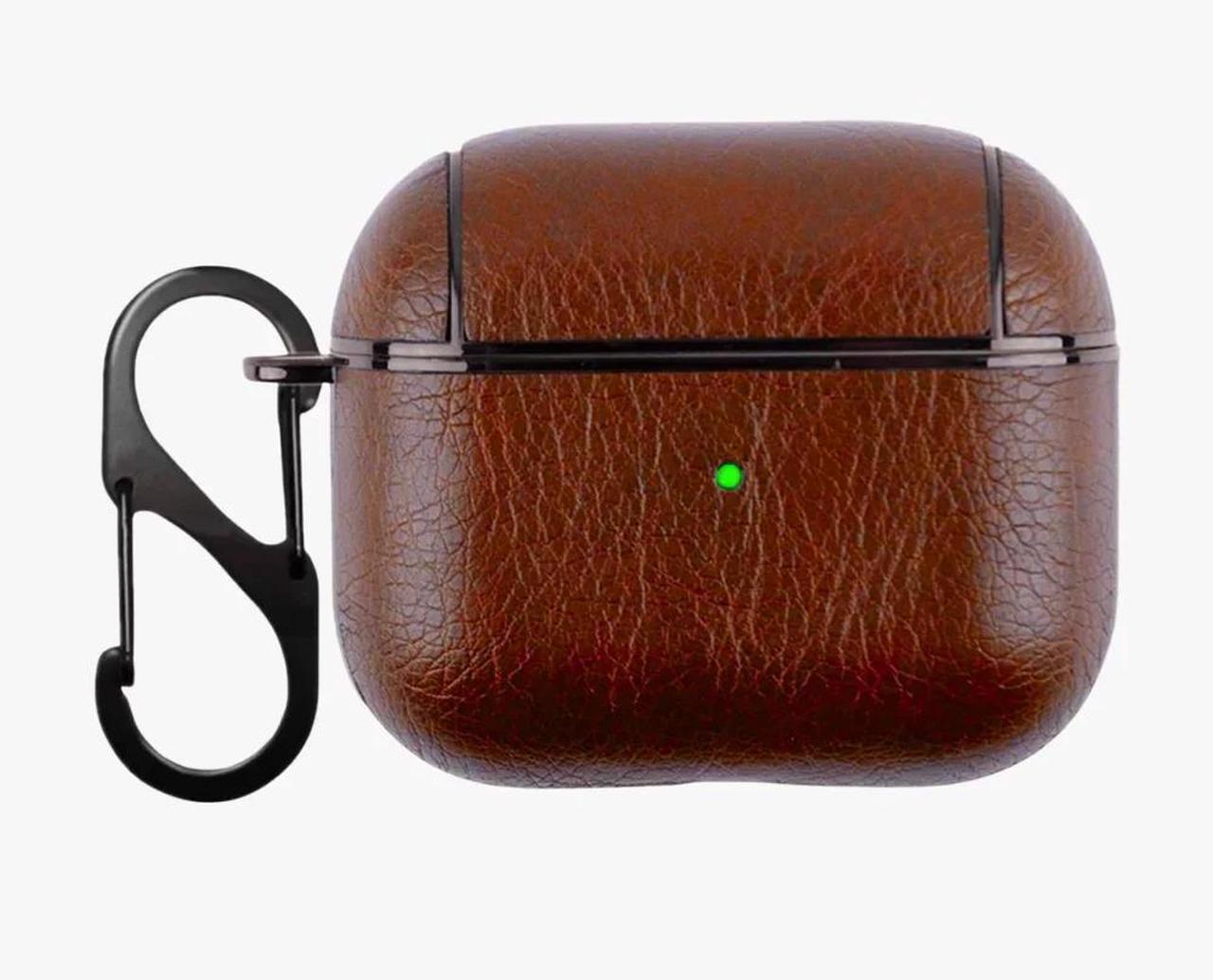 Main image of Entronix Case Compatible with AirPods 4th Gen - Luxury Leather Cover