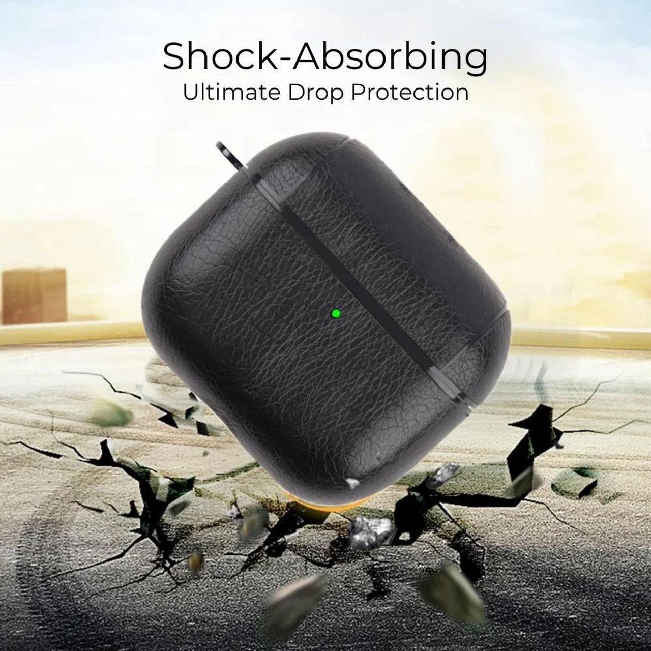 Alt view image 6 of 7 - Entronix Case Compatible with AirPods 4th Gen - Luxury Leather Cover