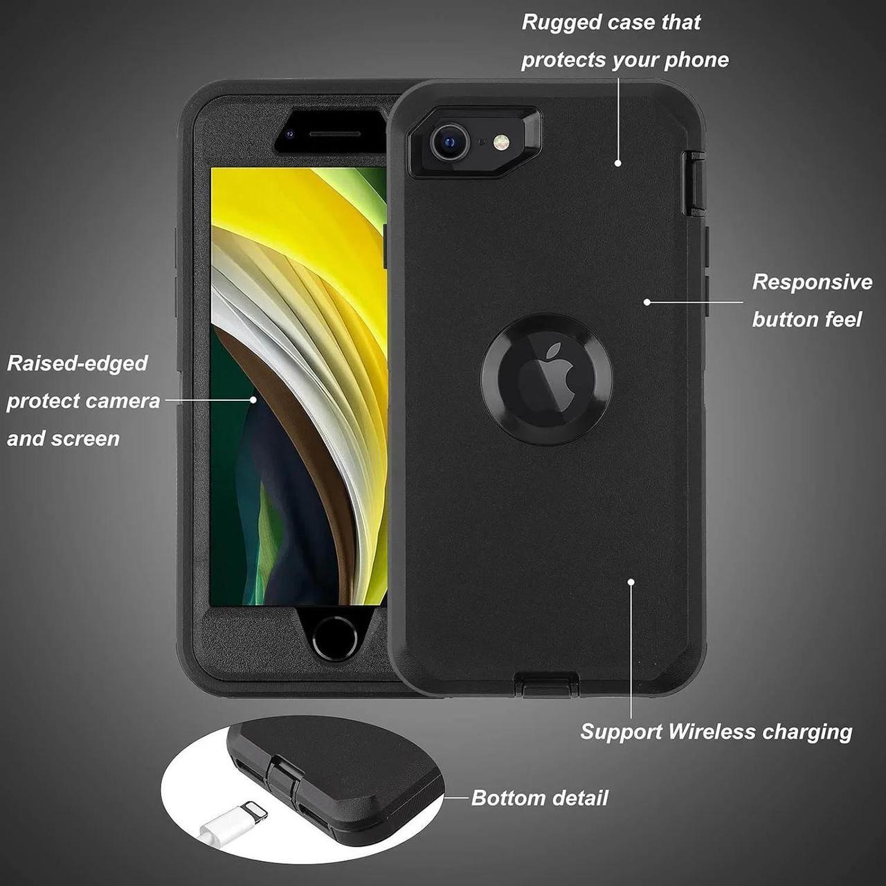 Alt view image 10 of 11 - iPhone 7 iPhone 8 Heavy Defender Duty Case - Orange