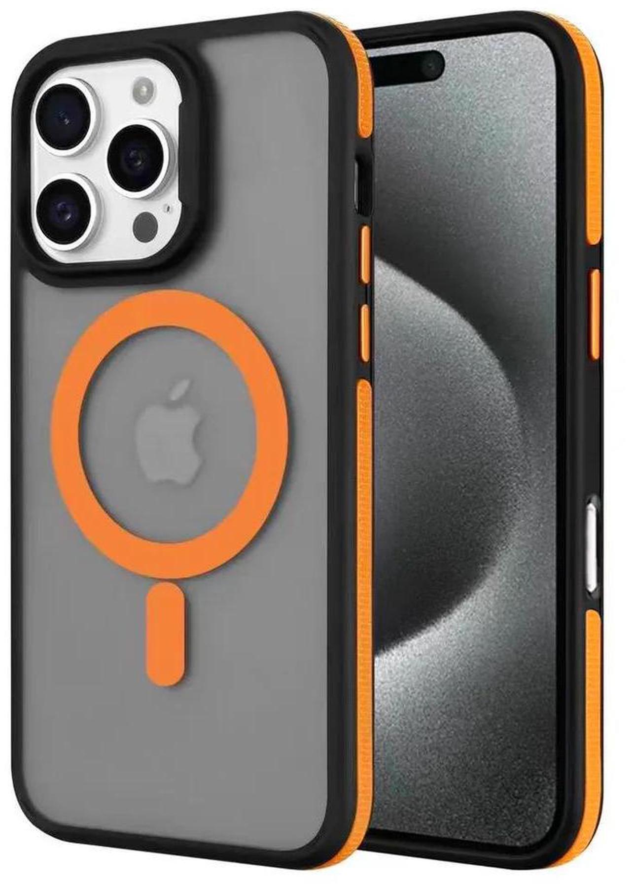 Alt view image 4 of 7 - Entronix [Magnetic] Case Compatible with iPhone 16 Pro Max - Translucent Matte Back w/ Rugged Edges