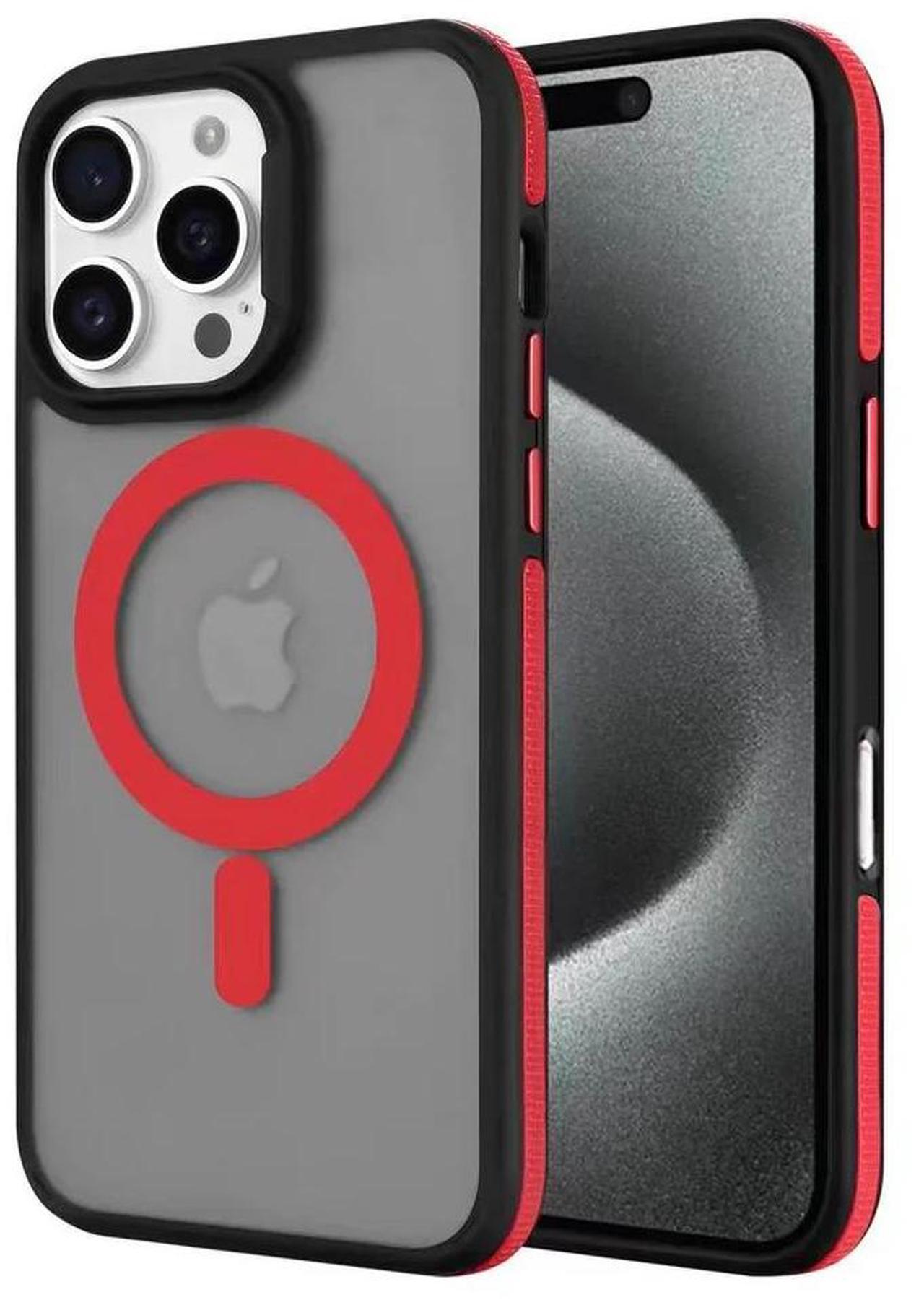 Alt view image 5 of 7 - Entronix [Magnetic] Case Compatible with iPhone 16 Pro Max - Translucent Matte Back w/ Rugged Edges