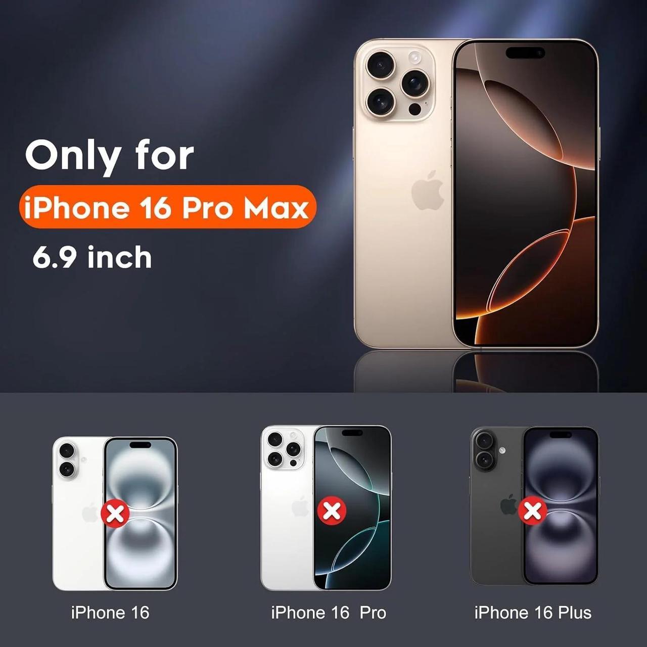 Alt view image 6 of 7 - Entronix [Magnetic] Case Compatible with iPhone 16 Pro Max - Translucent Matte Back w/ Rugged Edges
