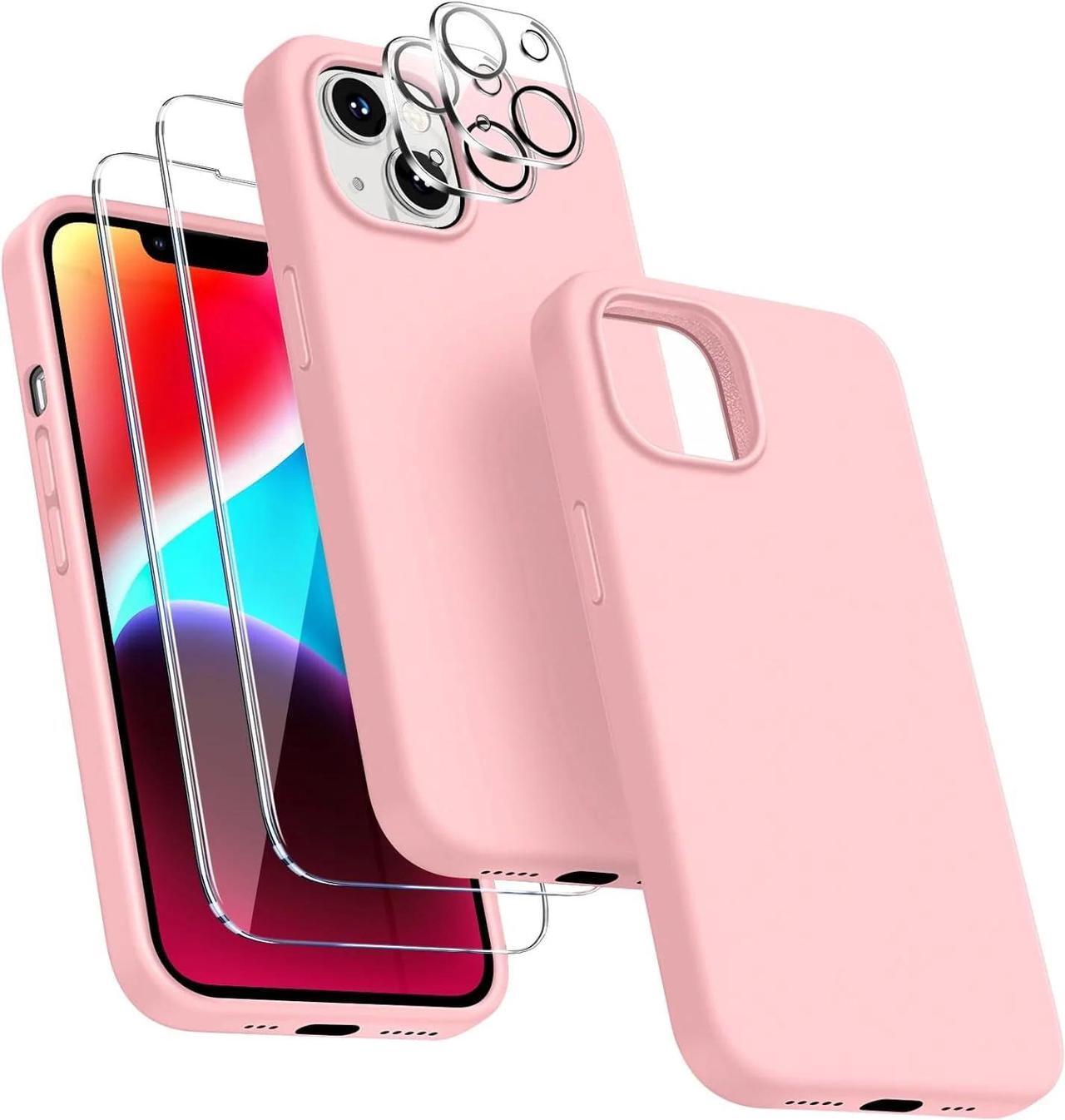 Main image of Entronix Bundle Compatible with iPhone 14 Plus - Liquid Silicone Case, 2 Clear Screen Protector & 2 Camera Lens Protectors