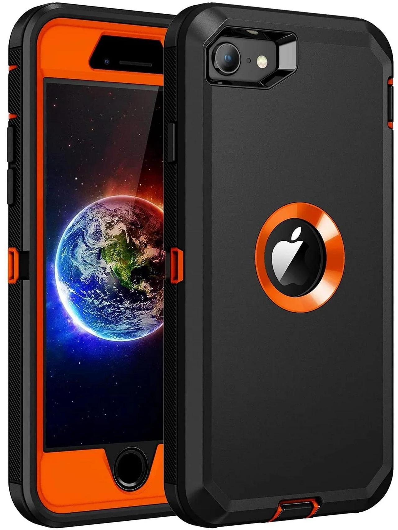 Alt view image 5 of 11 - iPhone 7 iPhone 8 Heavy Defender Duty Case - Orange