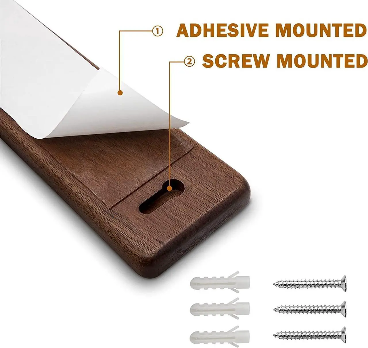 Alt view image 3 of 7 - HOSHANHO Knife Magnetic Strip, Acacia Wood Powerful Magnetic Knife Strips, Magnetic Knife Holder for Wall 10 Inch Use as Magnetic Tool Organizer, Home Organizer