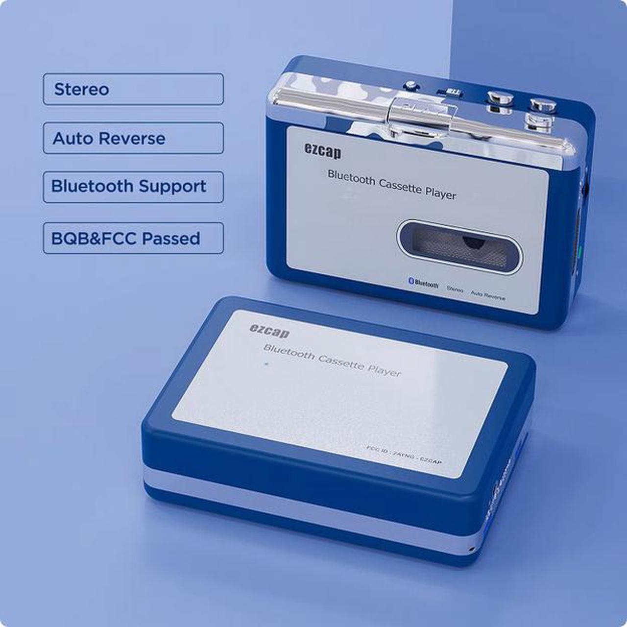 Alt view image 5 of 5 - ezcap215 Bluetooth cassette player cassette player tape recorder English cassette