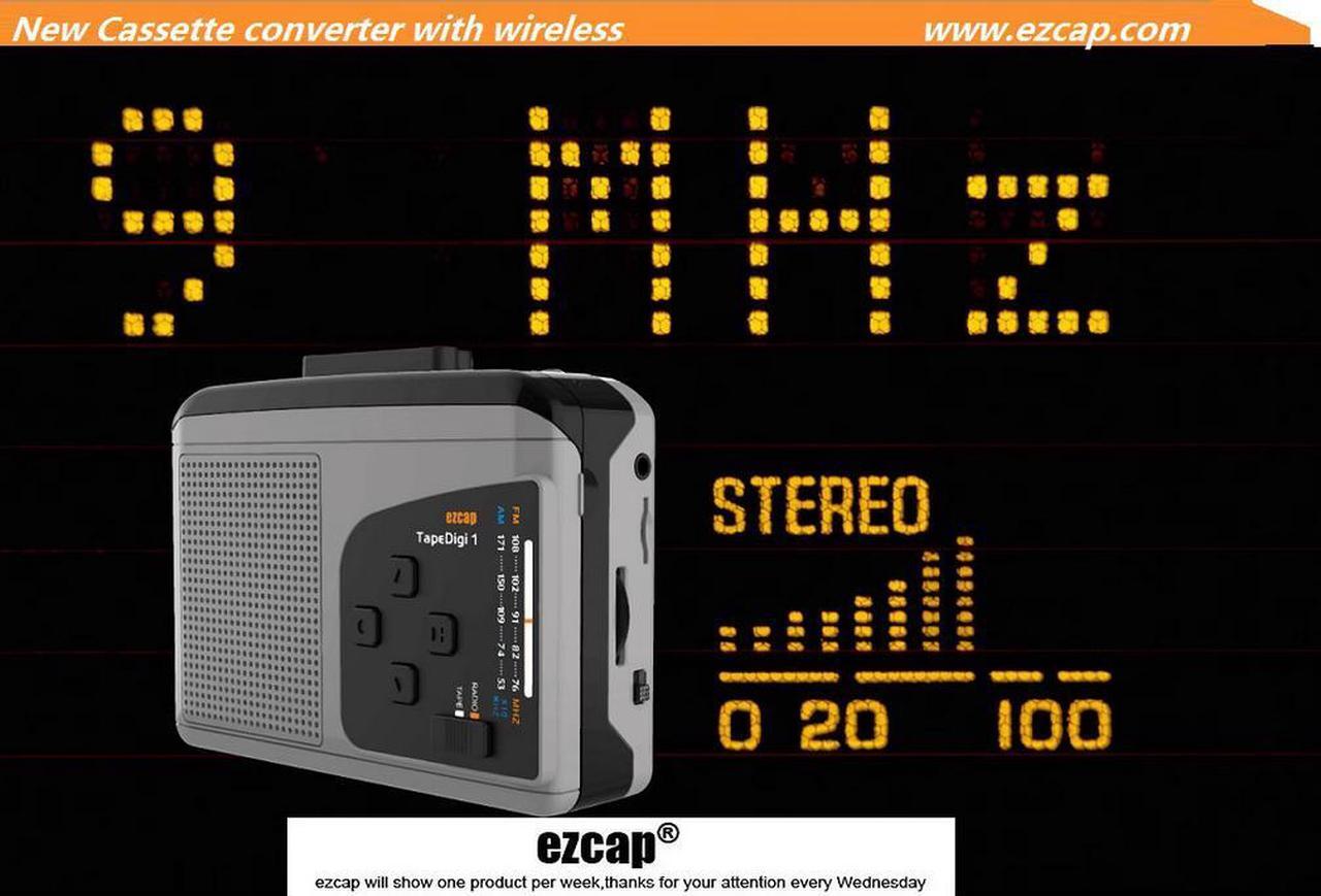 Alt view image 5 of 6 - ezcap234 EVA cassette player cassette player English cassette to MP3 recording vocals to TF card