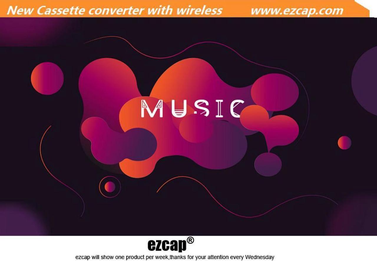 Alt view image 6 of 6 - ezcap234 EVA cassette player cassette player English cassette to MP3 recording vocals to TF card