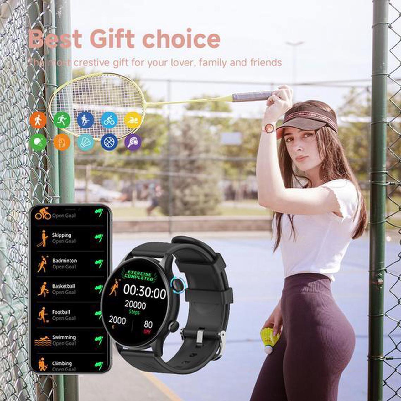 Alt view image 3 of 6 - Smart sports watch, dedicated to heart rate and blood oxygen health monitoring for running